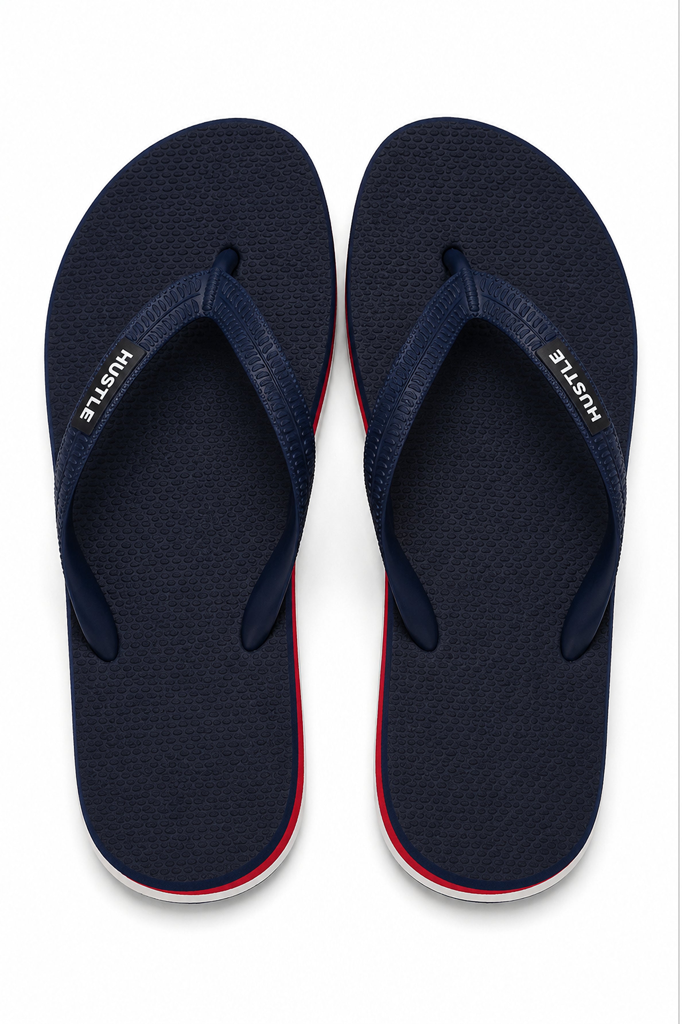 HUSTLE Men's Flip Flops - Blue