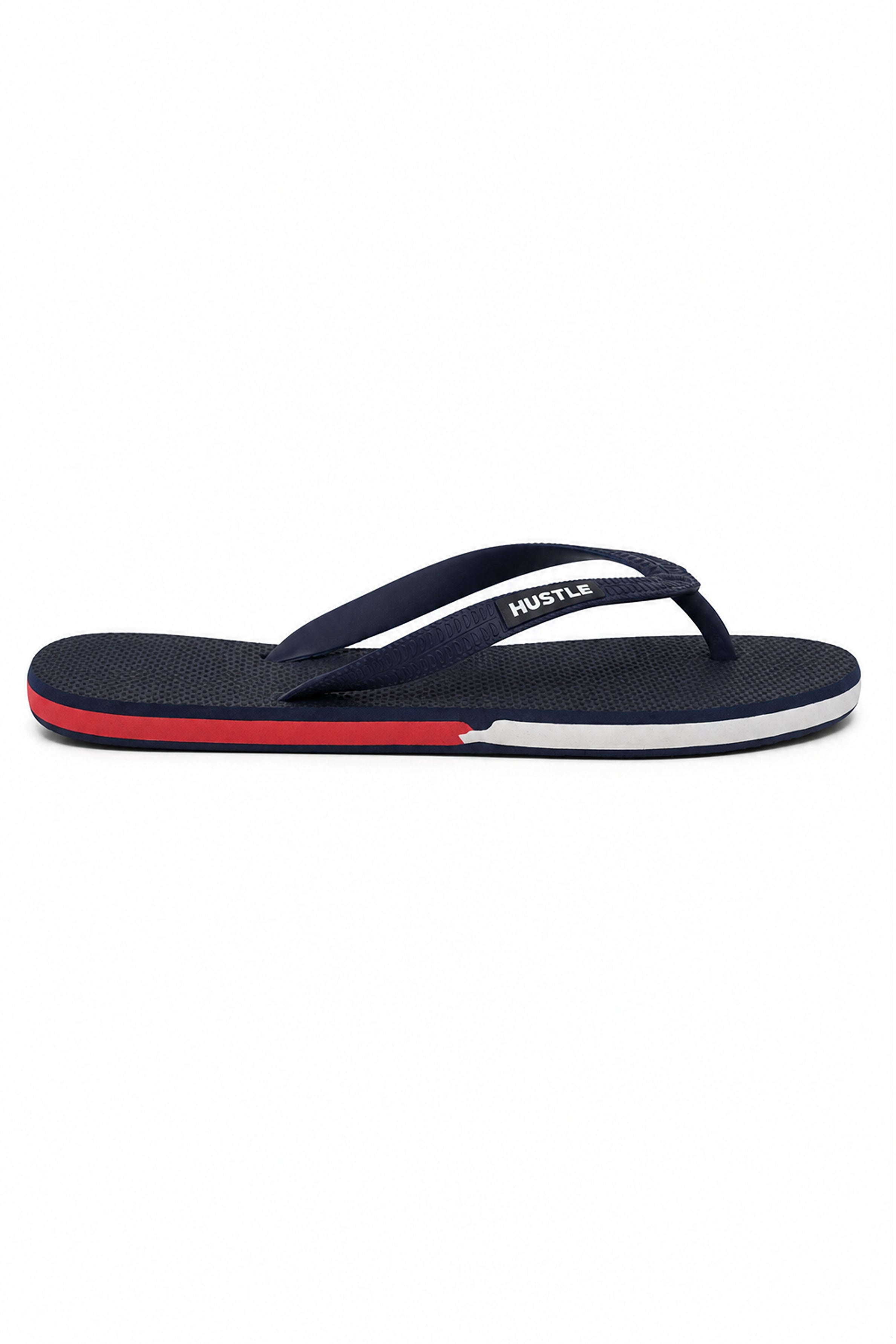 HUSTLE Men's Blue Flip Flops