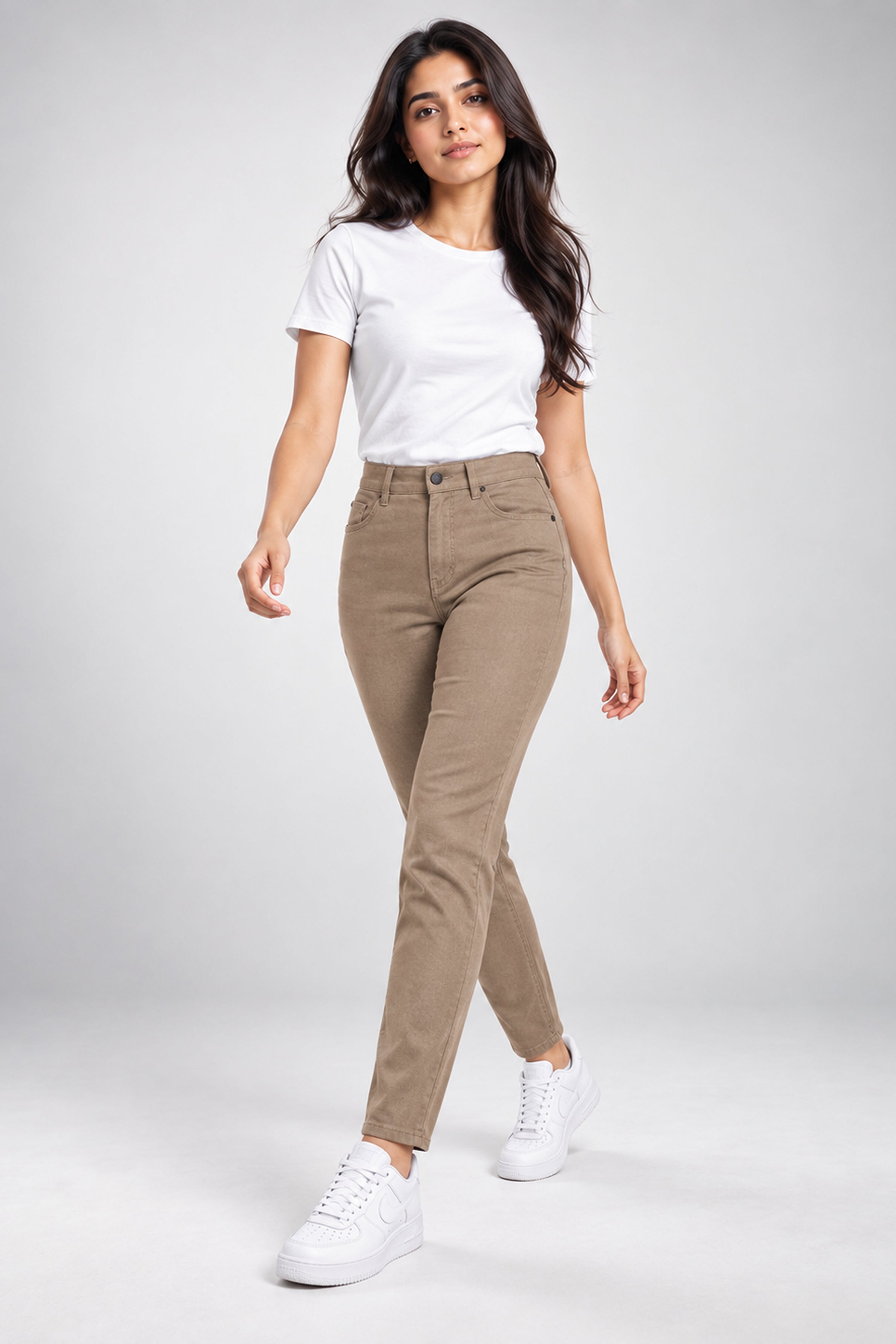 MODANO Women’s Casual Jegging - Brown