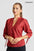 ANDRIANA Women's Printed Formal Blouse
