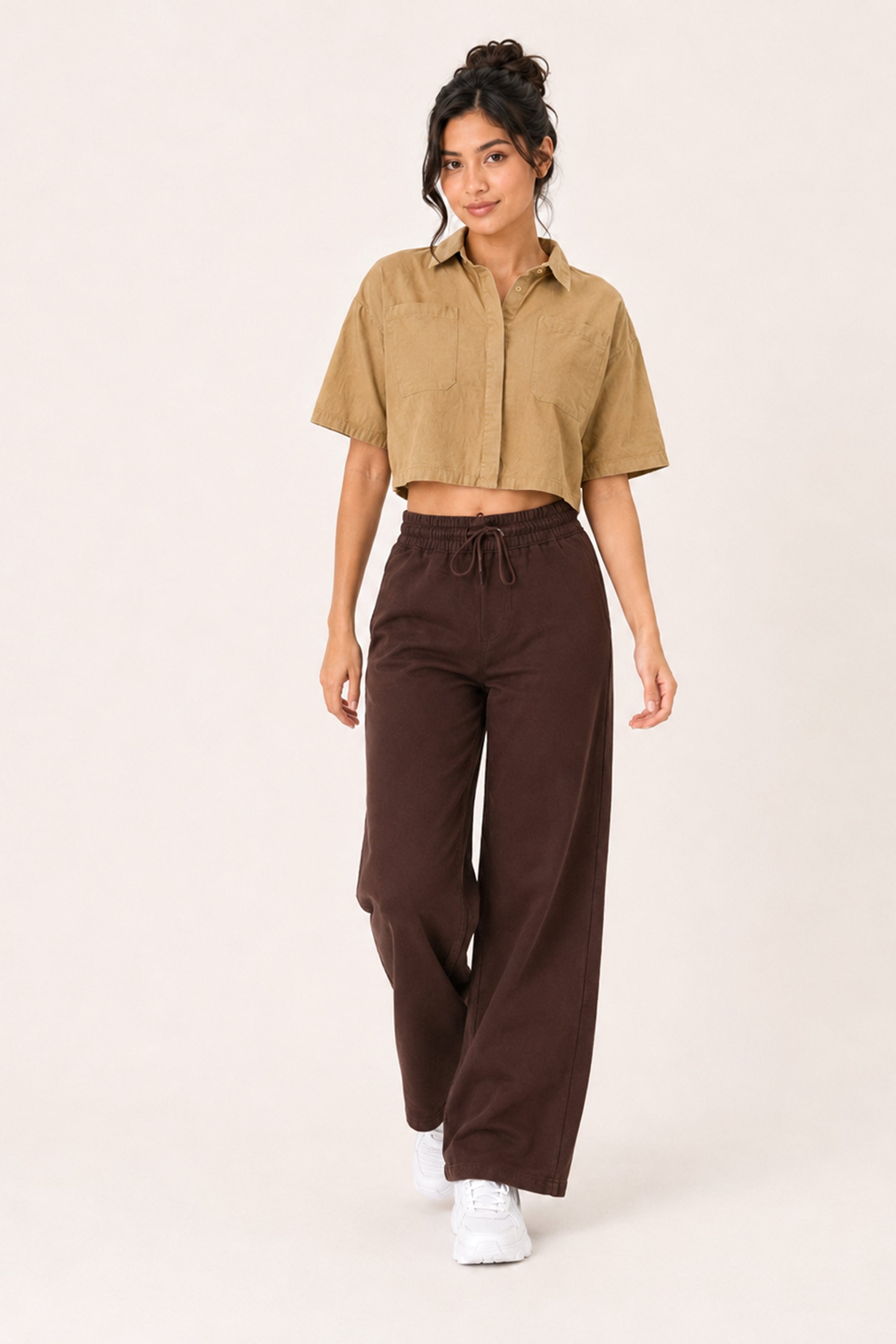Modano Women's Linen Top - Yellow