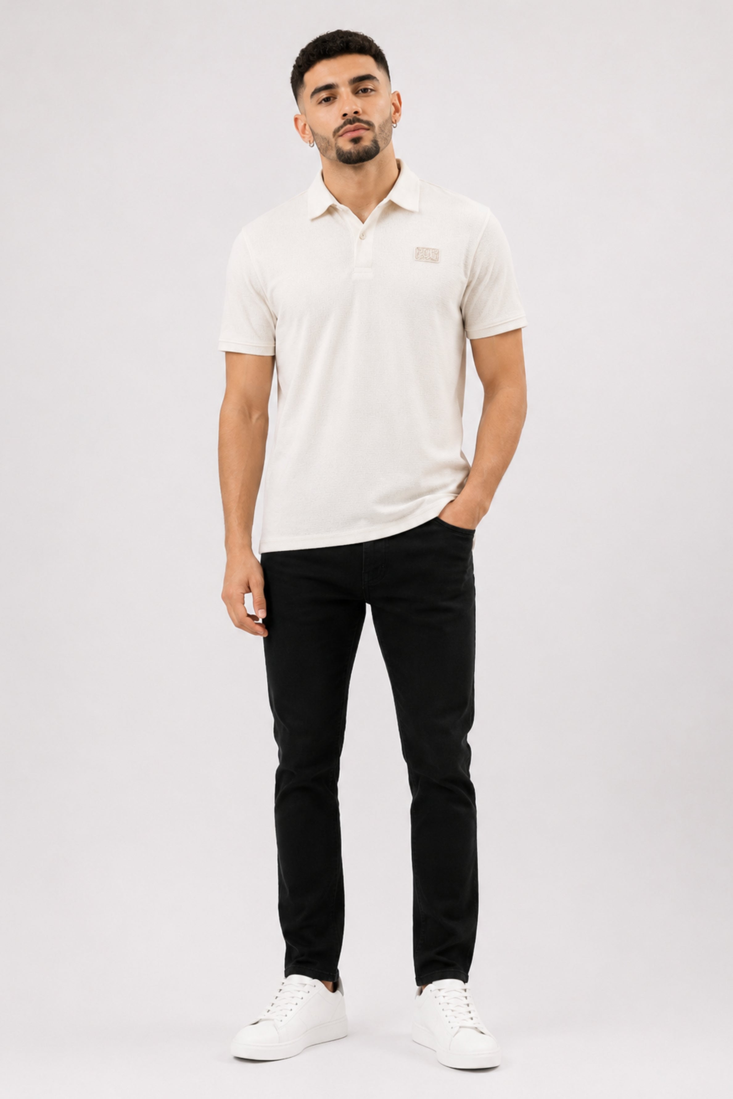 King Street Men’s POLO Tees - Off White
