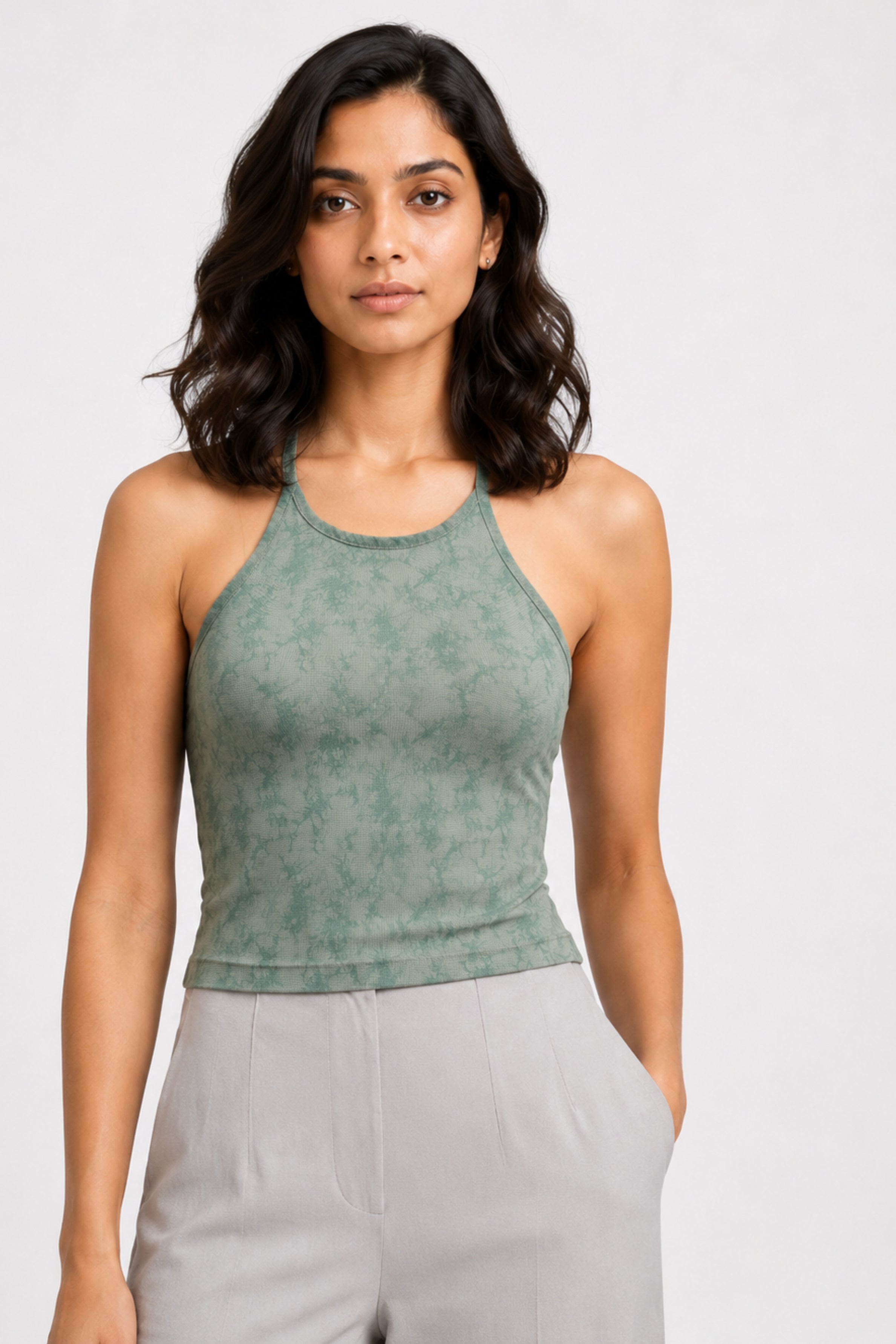 MODANO Casual Top - Olive