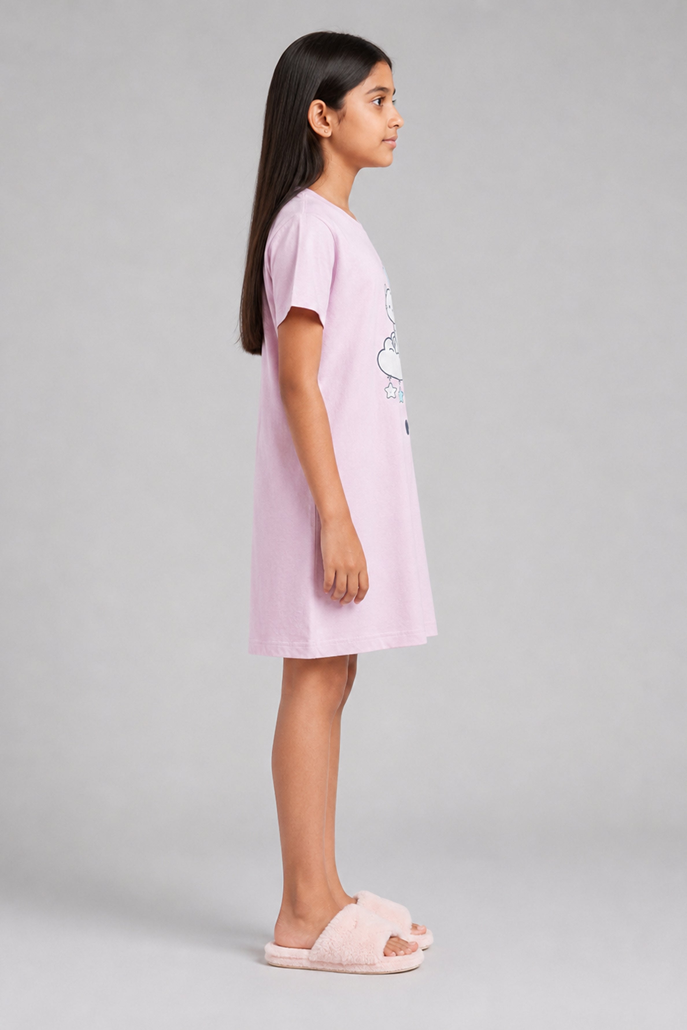 YAWN Kids Girls Night Dress - Pink