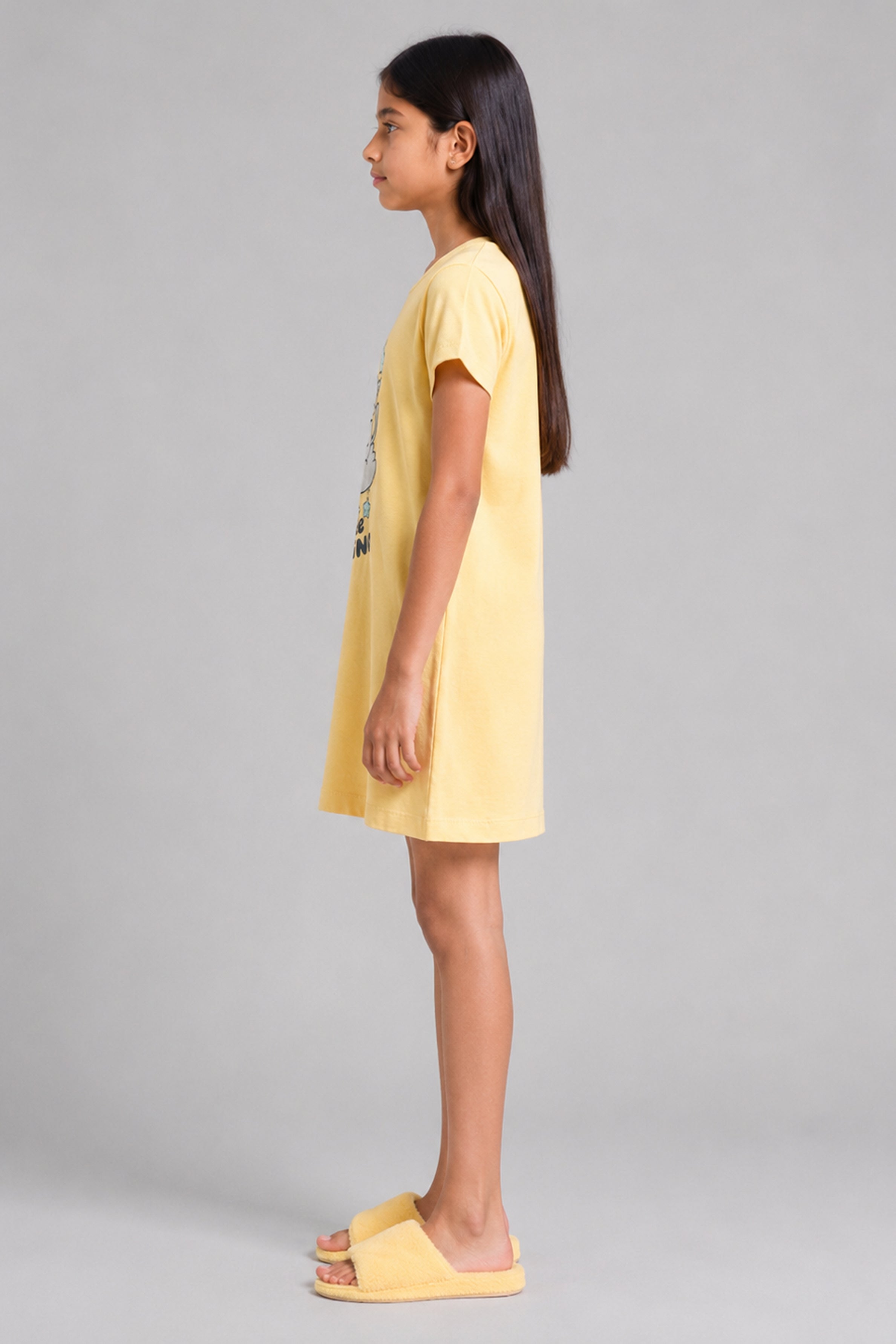 YAWN Kids Girls Night Dress - Yellow