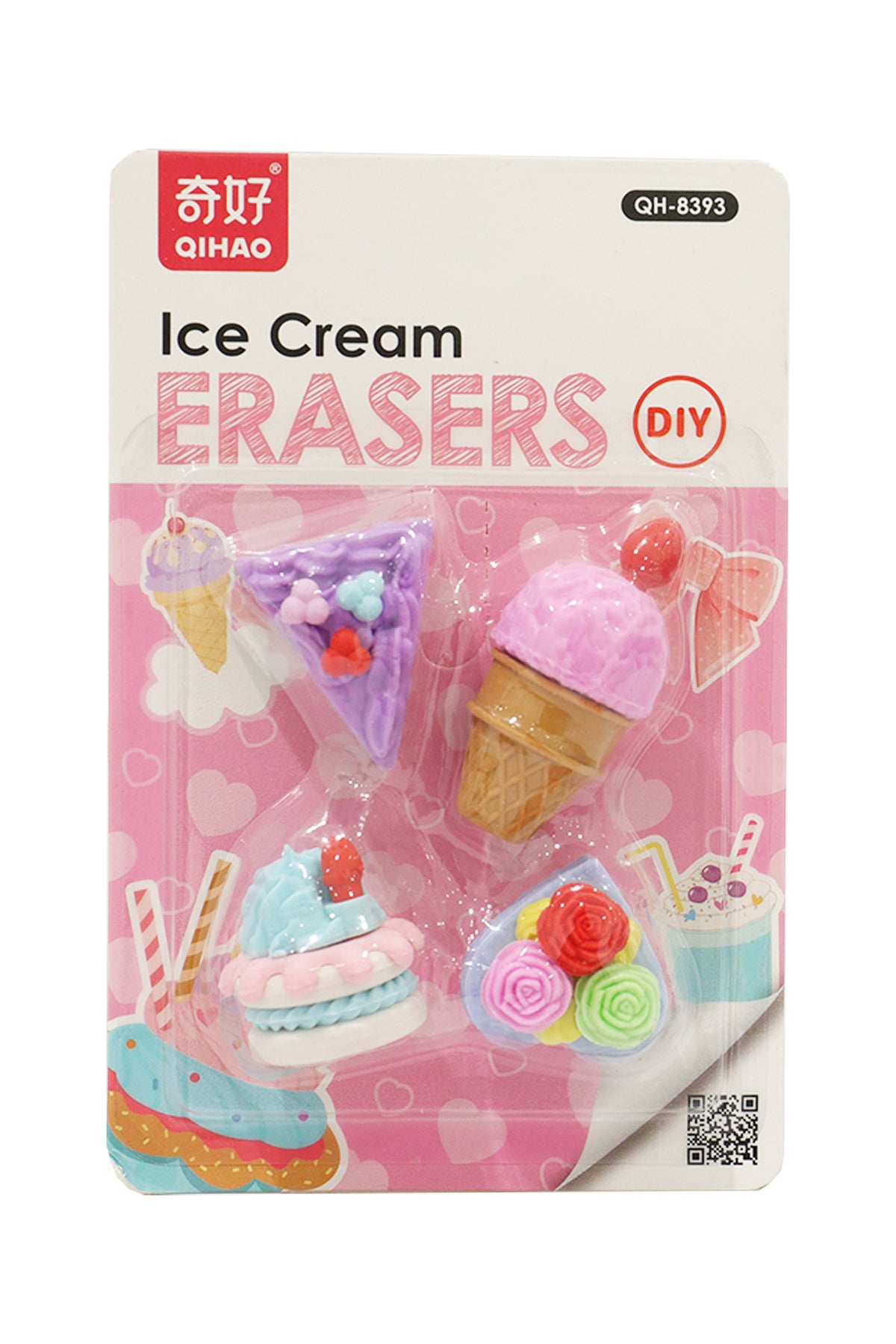 Ice Cream Erasers Set