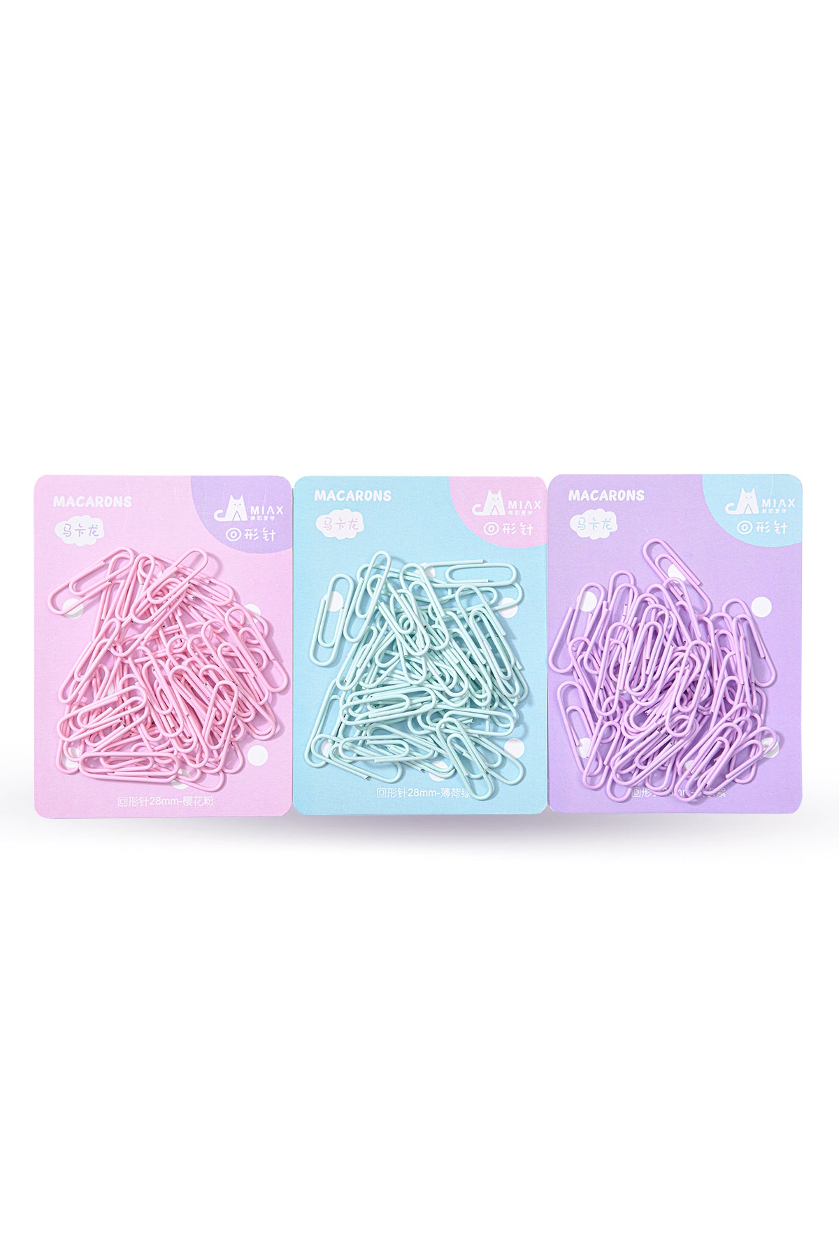 Macaron-colored paper clip