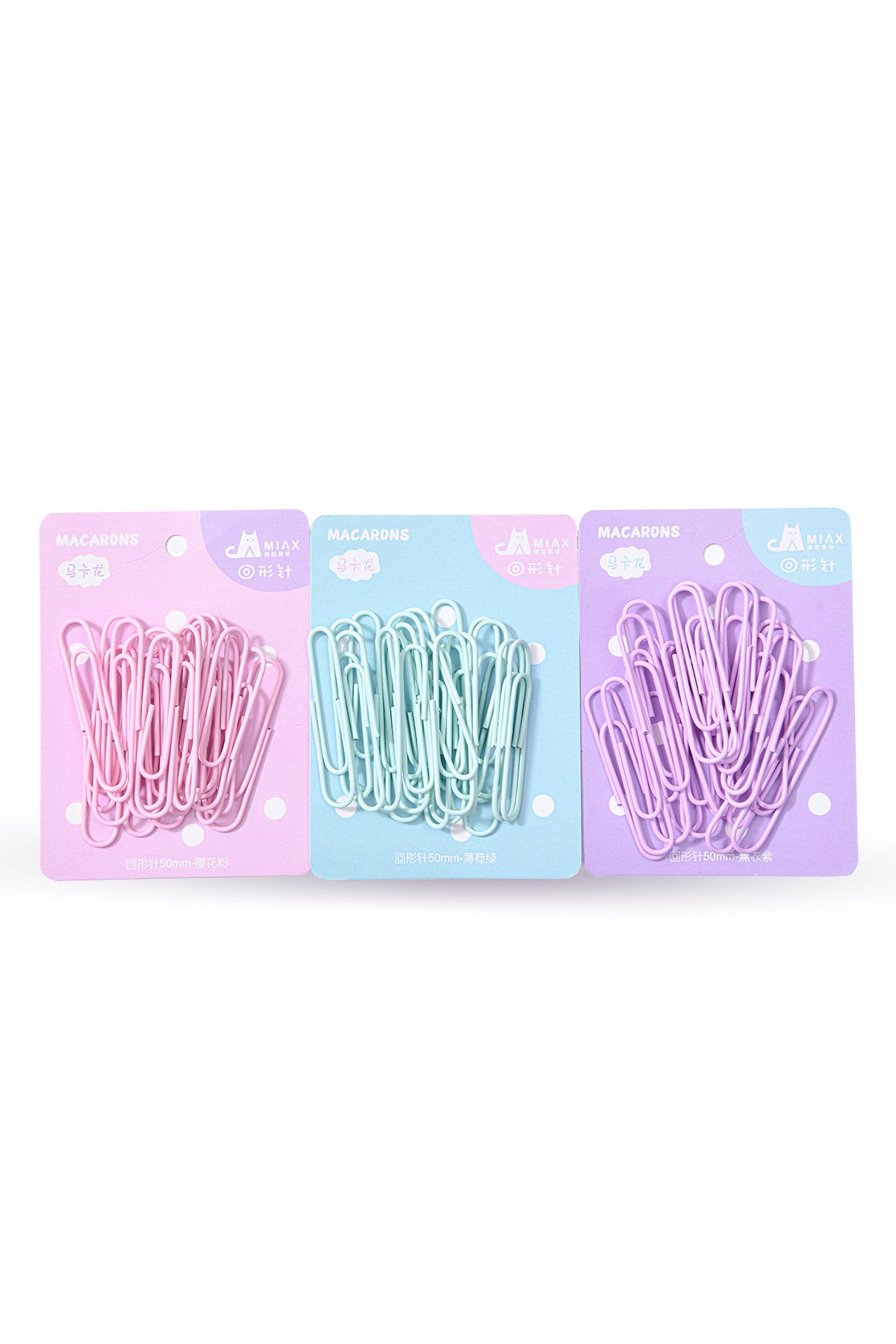 Macaron-colored paper clip