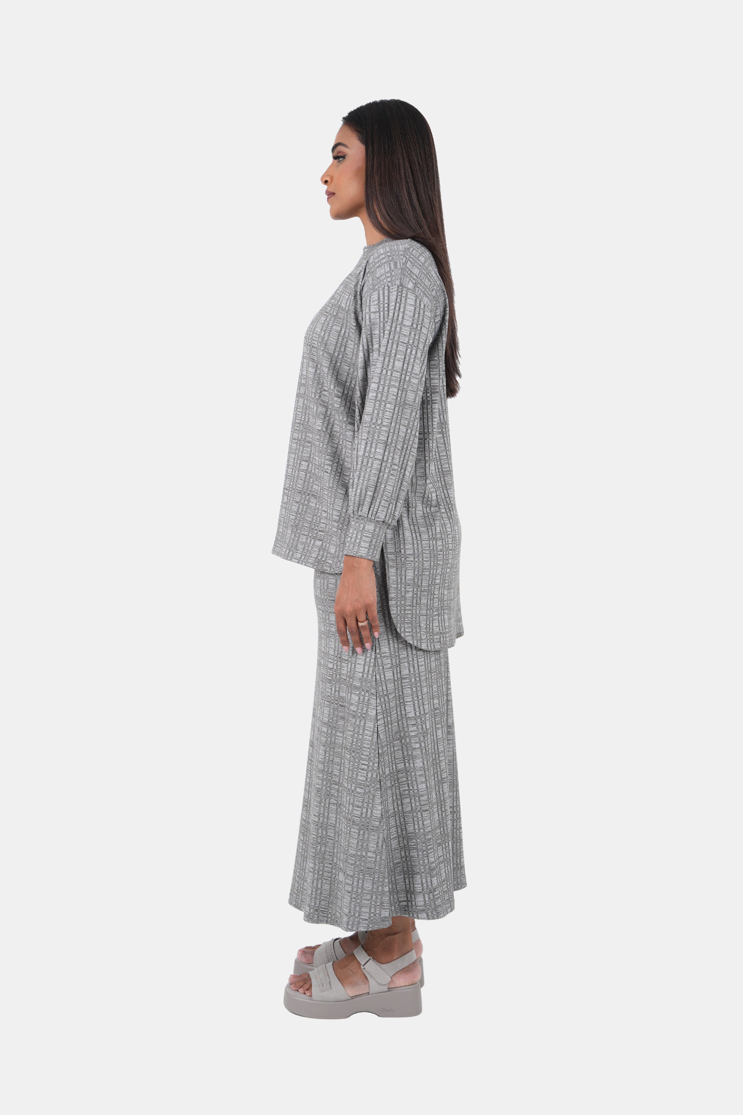 Hada SCENE Women's Luxe Street Plain Long Sleeve Top