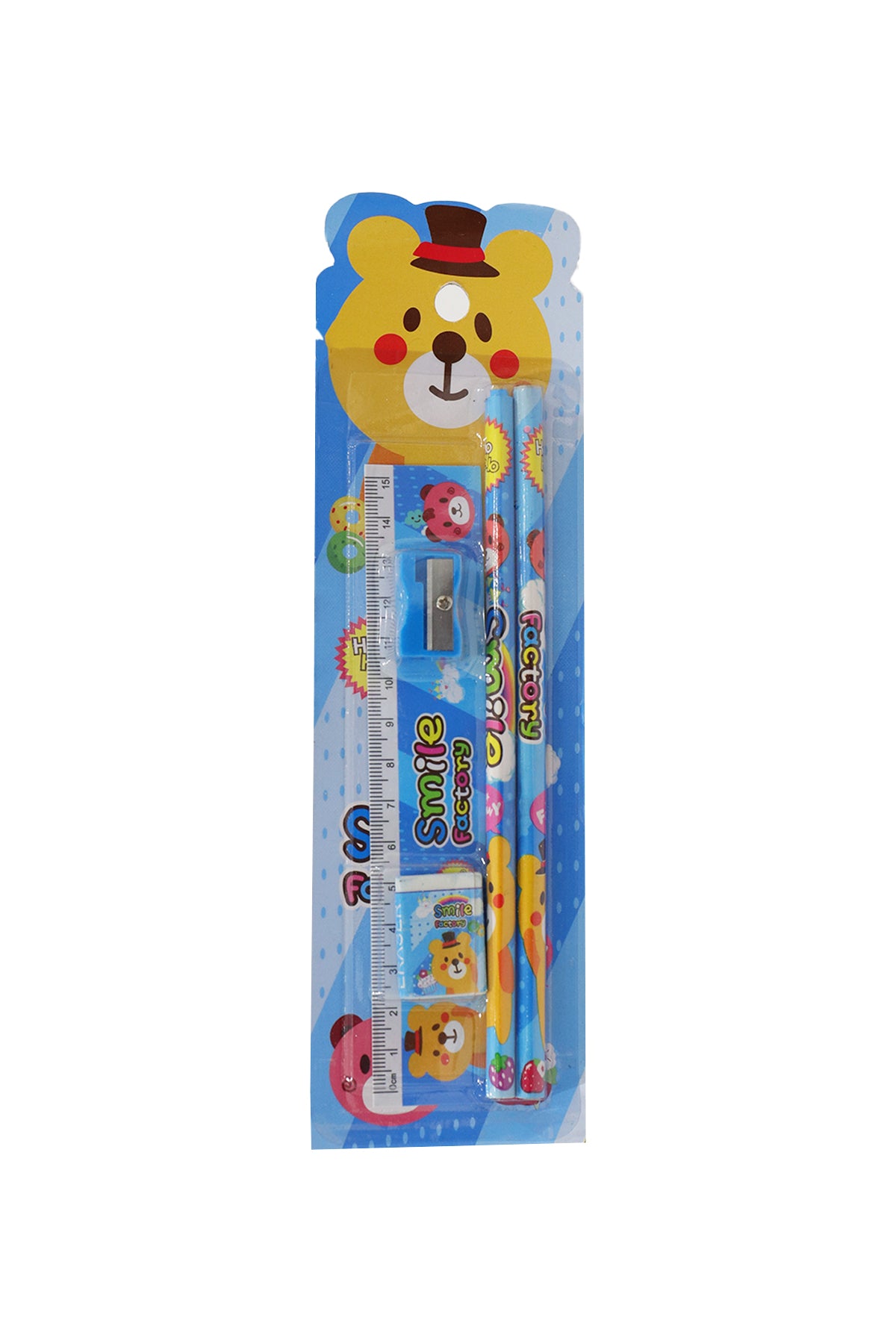 Stationery Set For Kids (Pencil,Eraser,Sharpner)