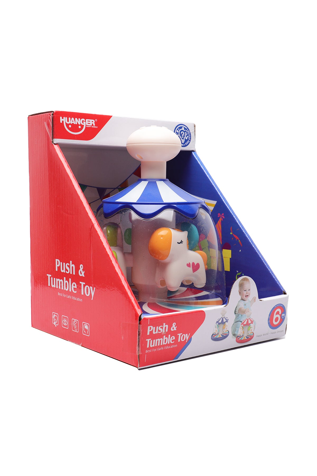 Huanger Baby Push & Tumble Toy-Pony