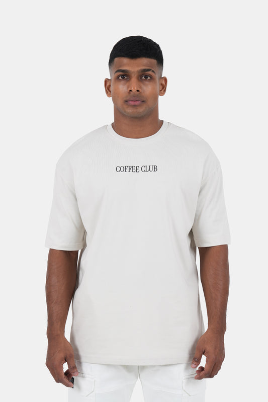 Hustle Men's Printed Crew Neck T-Shirt - Neutral Tones