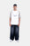 Hustle Men's Printed Crew Neck T-Shirt - White & Army Green