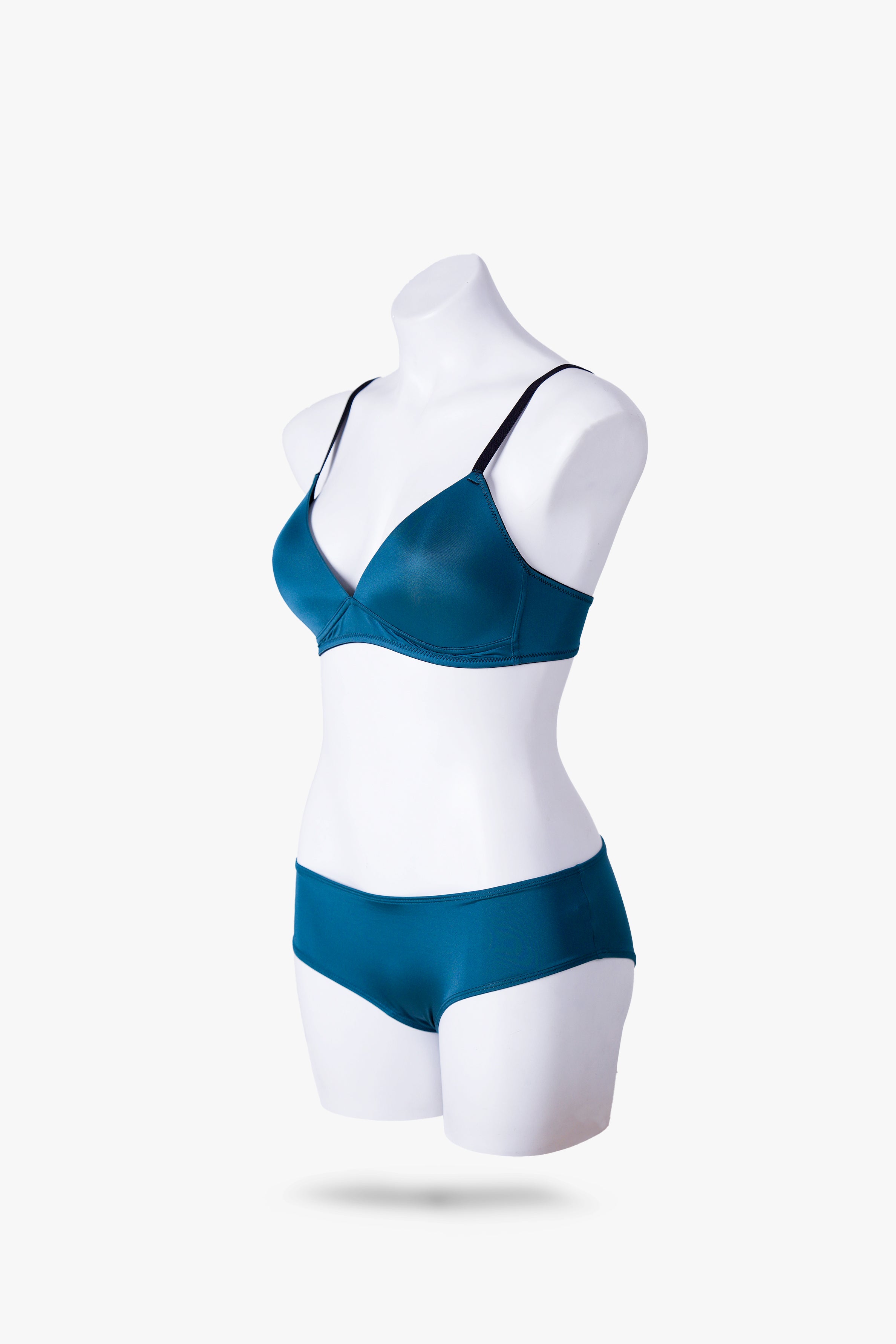 Envogue Teal Padded Plain Bra