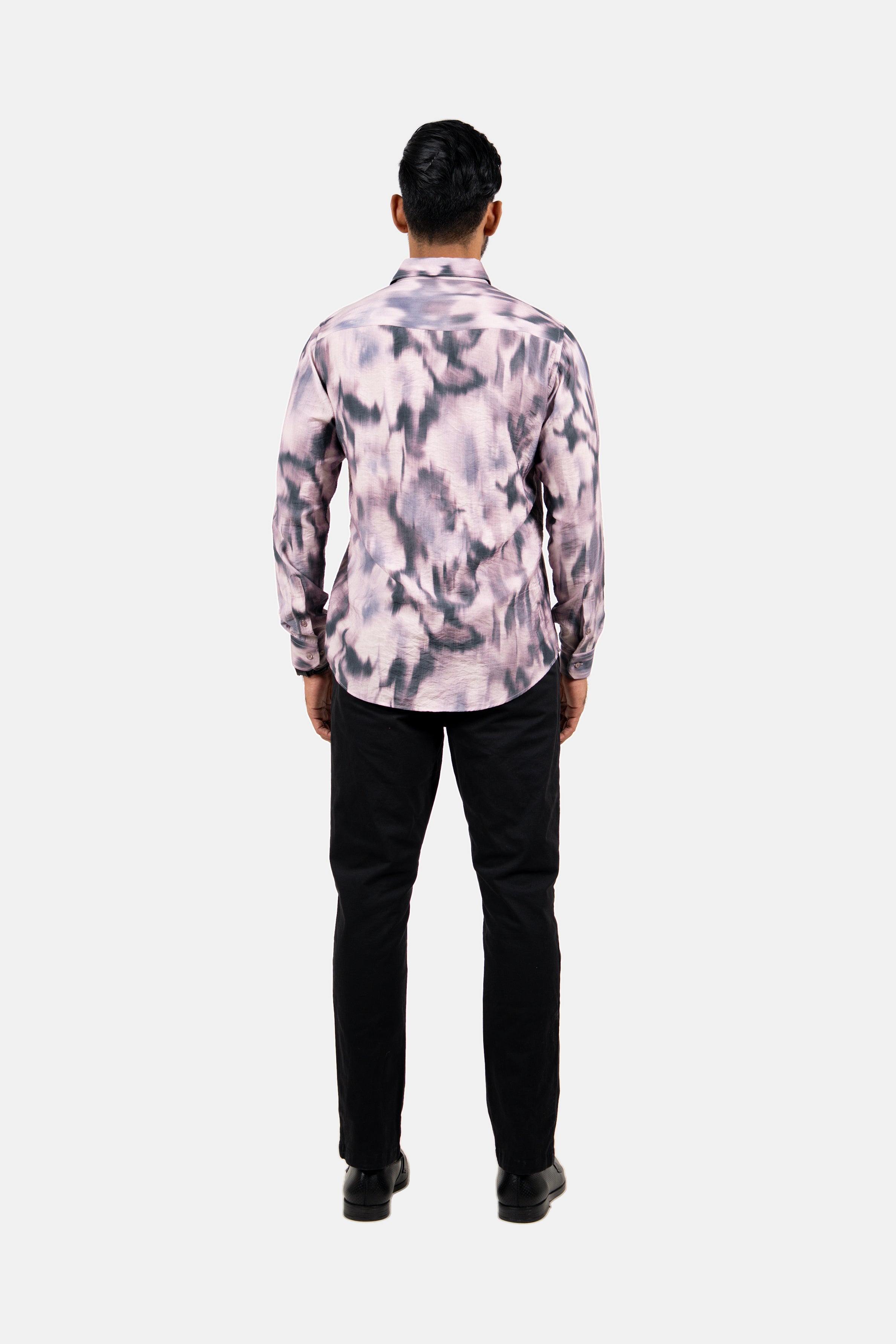 King Street Men's Casual Printed Shirt