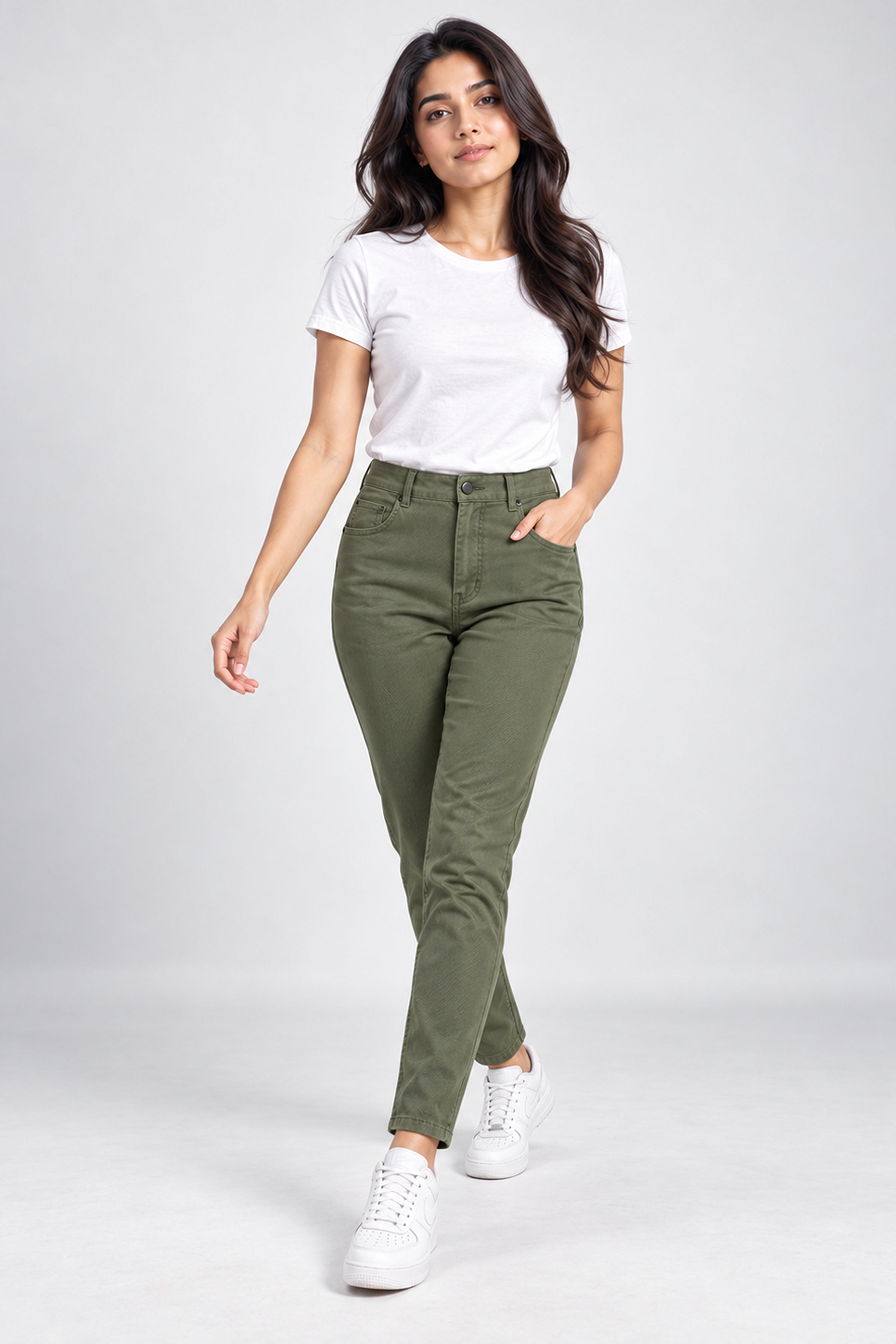 MODANO Women’s Casual Jegging - Olive