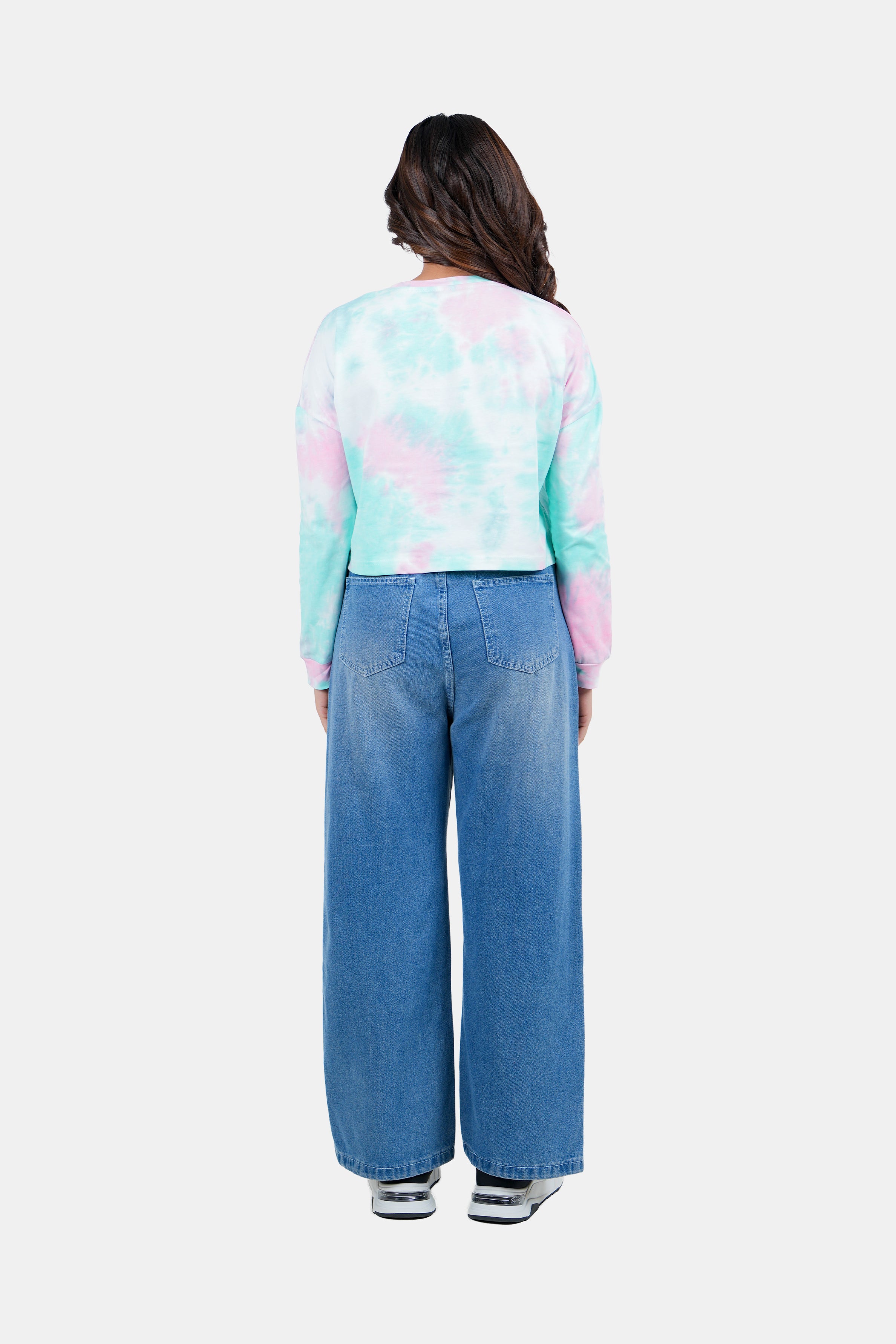 Modano Women's Tie-Dye Long Sleeve T-Shirt- Casual Wear