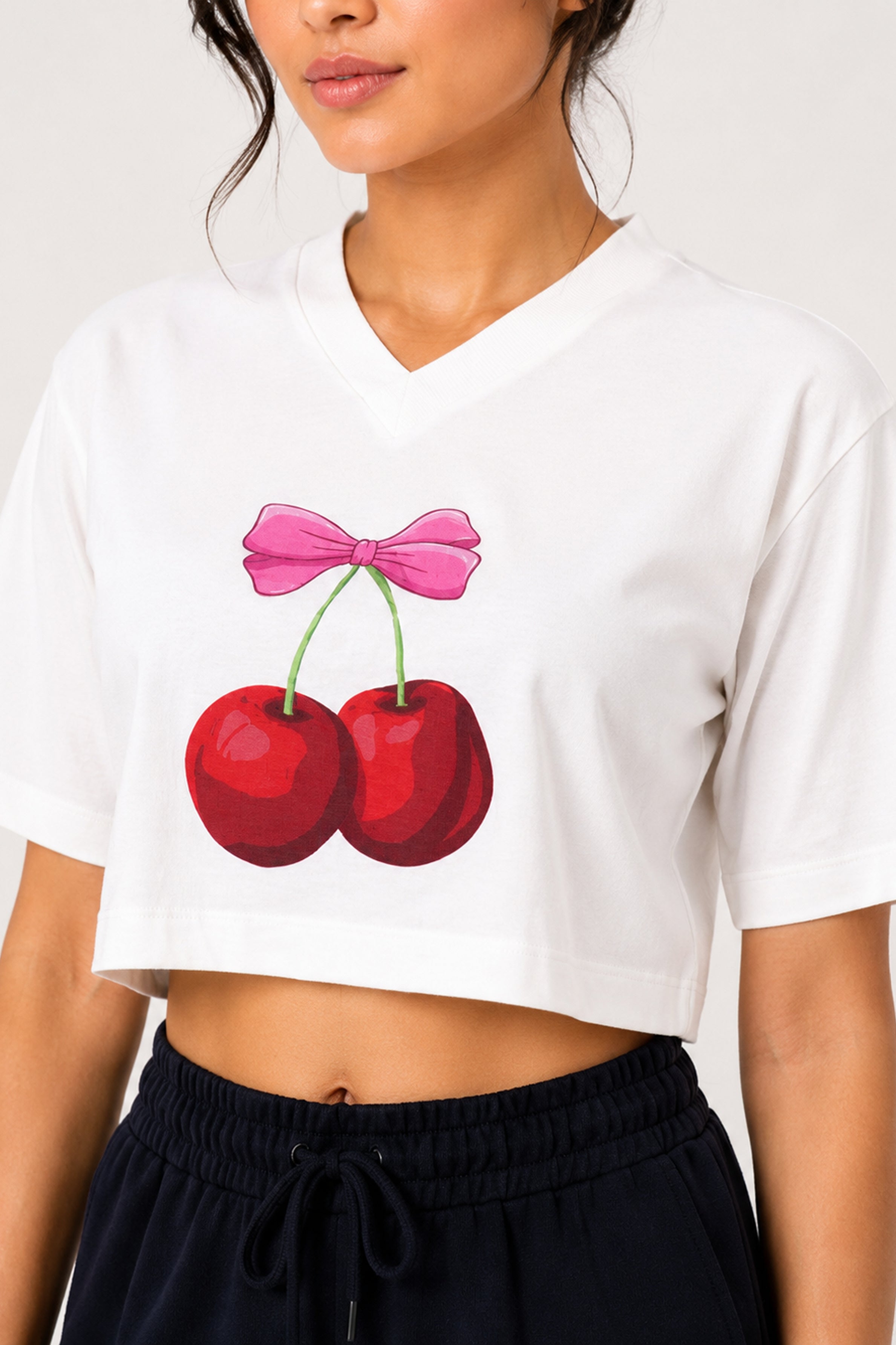 MODANO Casual Short Sleeve Tees - White