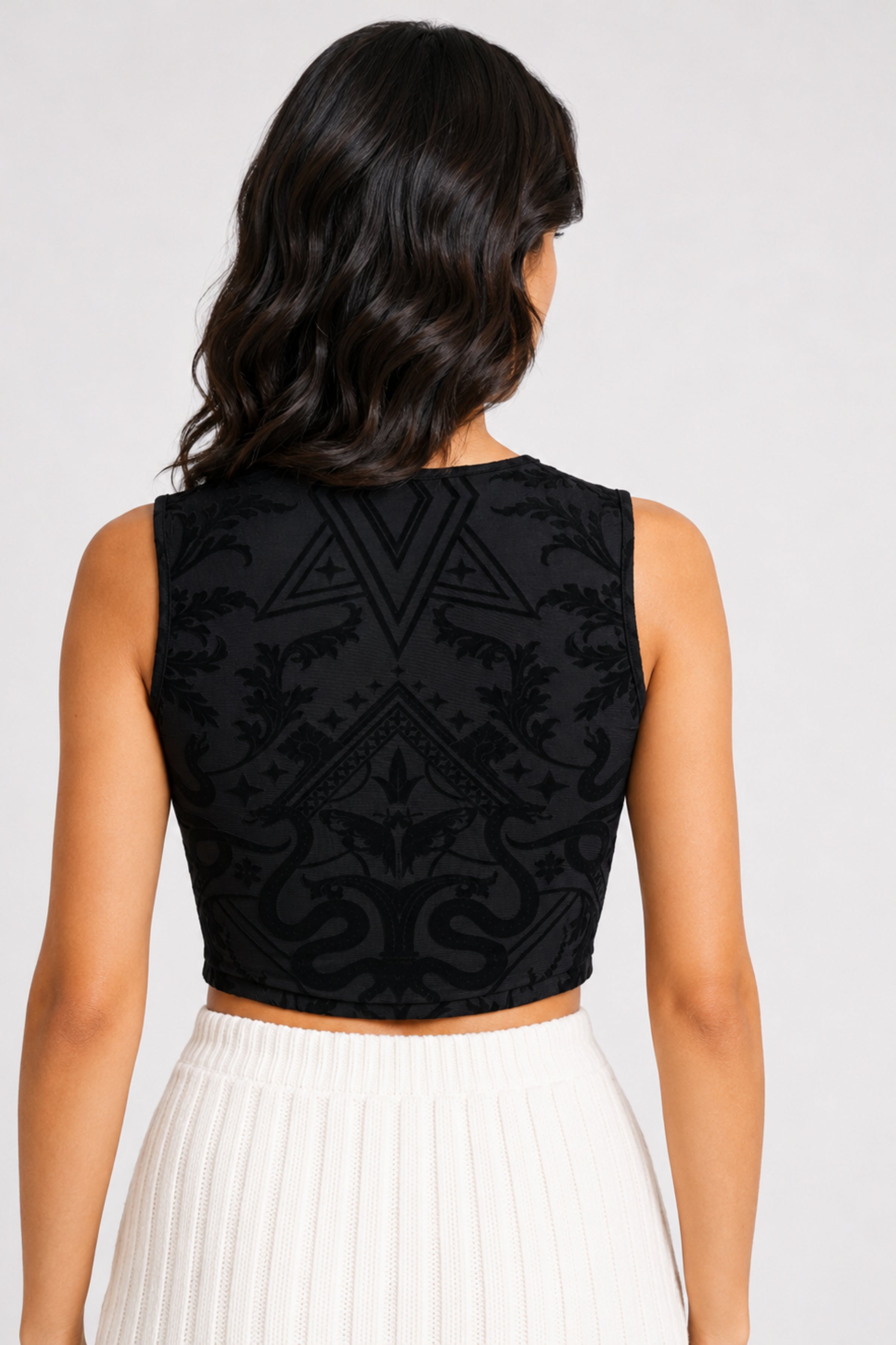 MODANO Sleeveless Party Top - Black