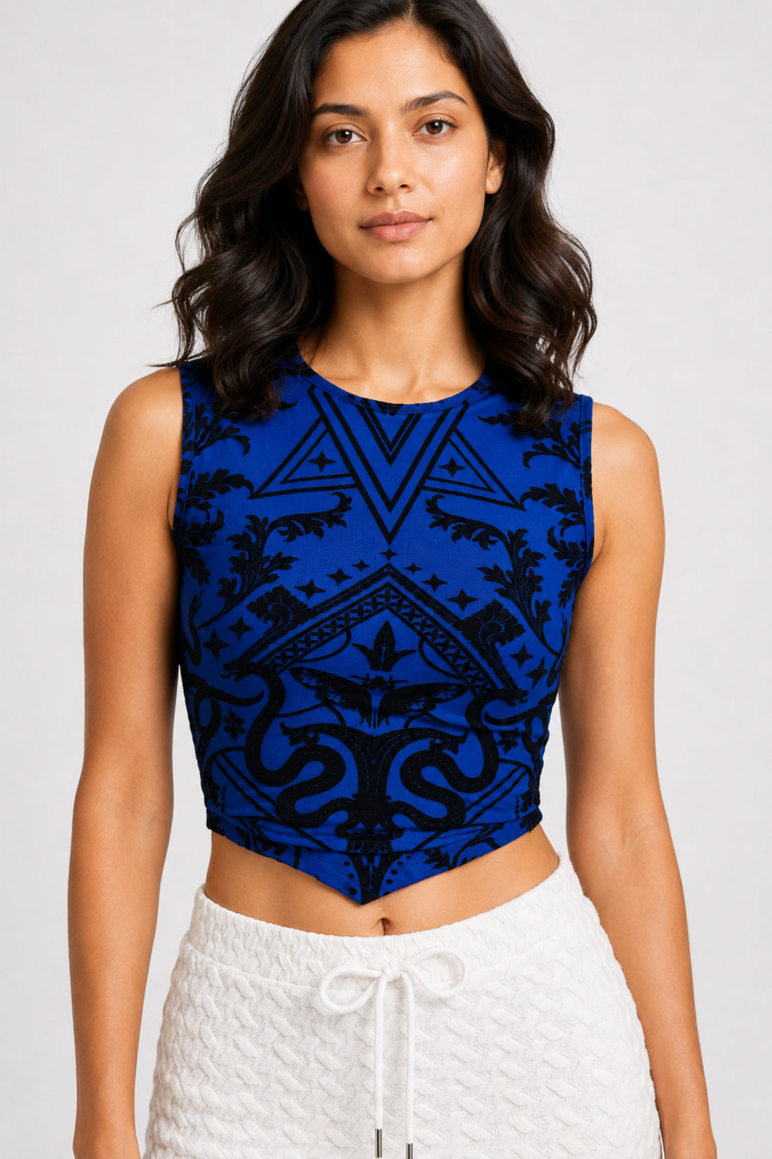 MODANO Sleeveless Party Top - Blue
