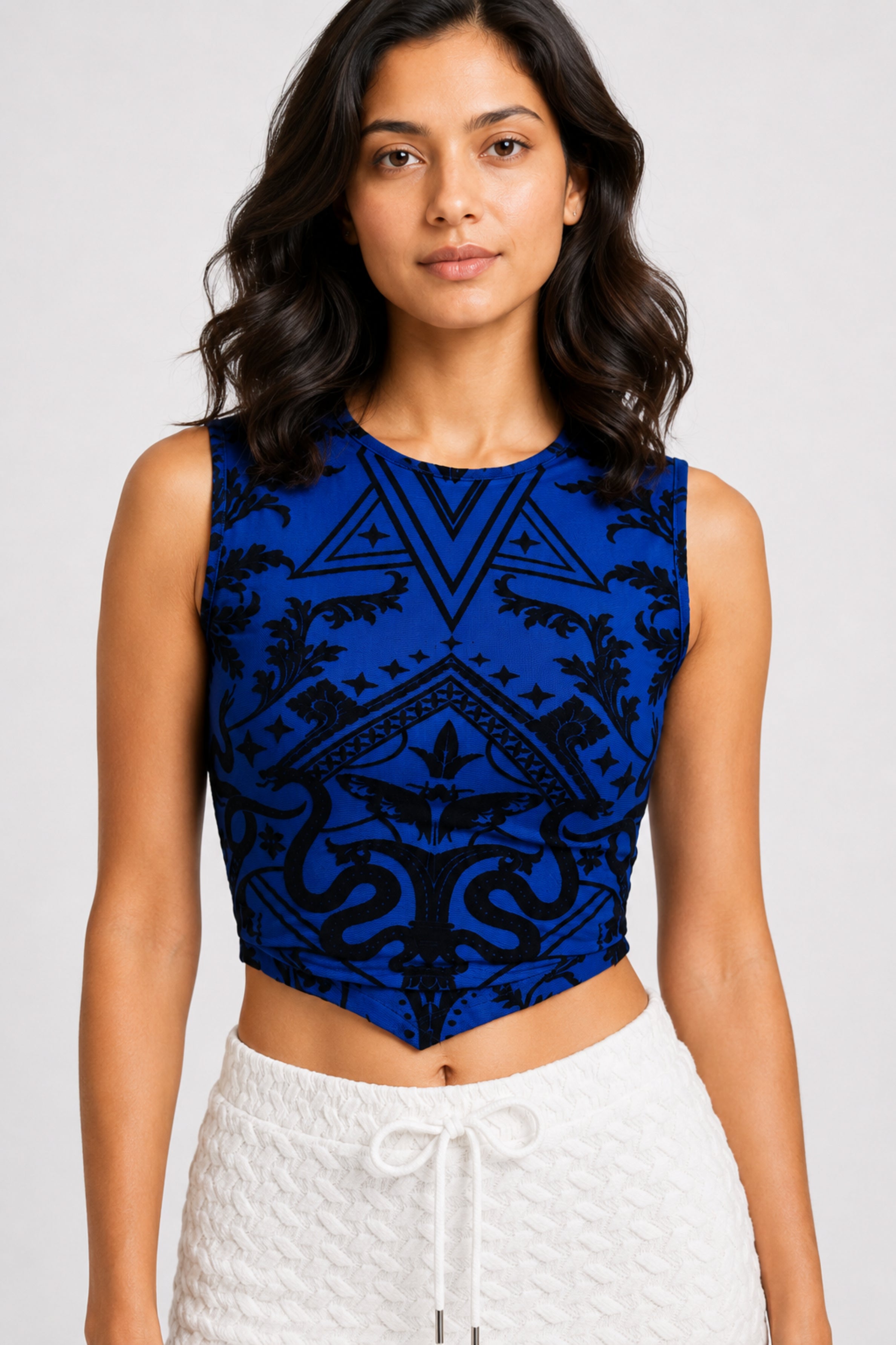 MODANO Sleeveless Party Top - Blue