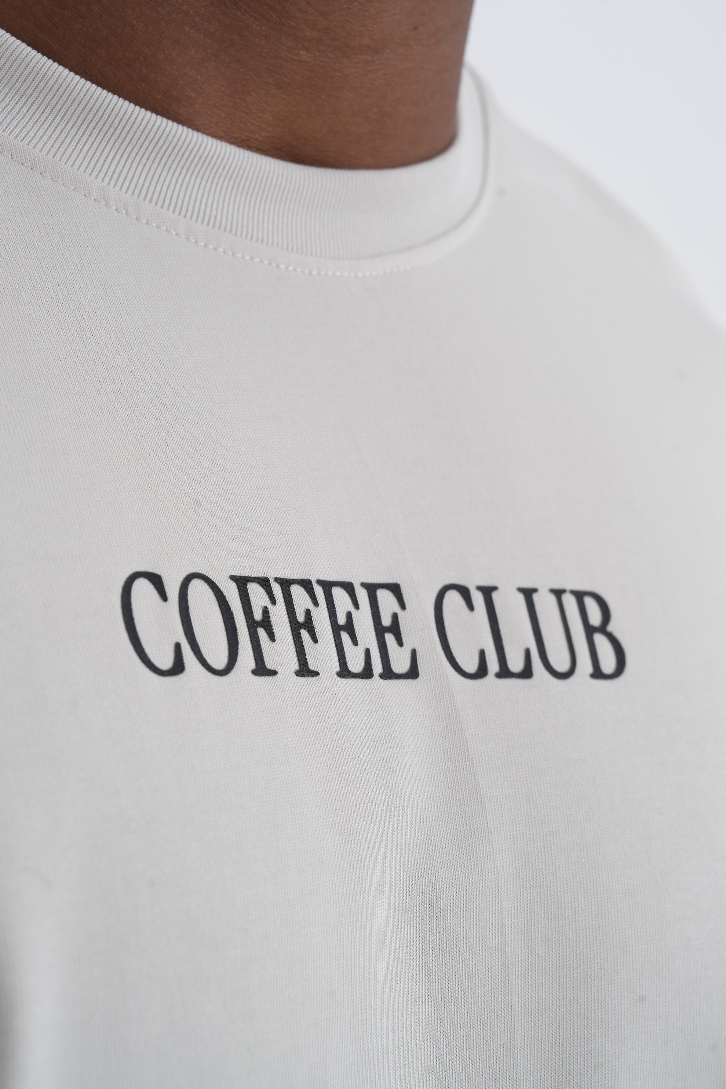 Hustle Men's Printed Crew Neck T-Shirt - Neutral Tones