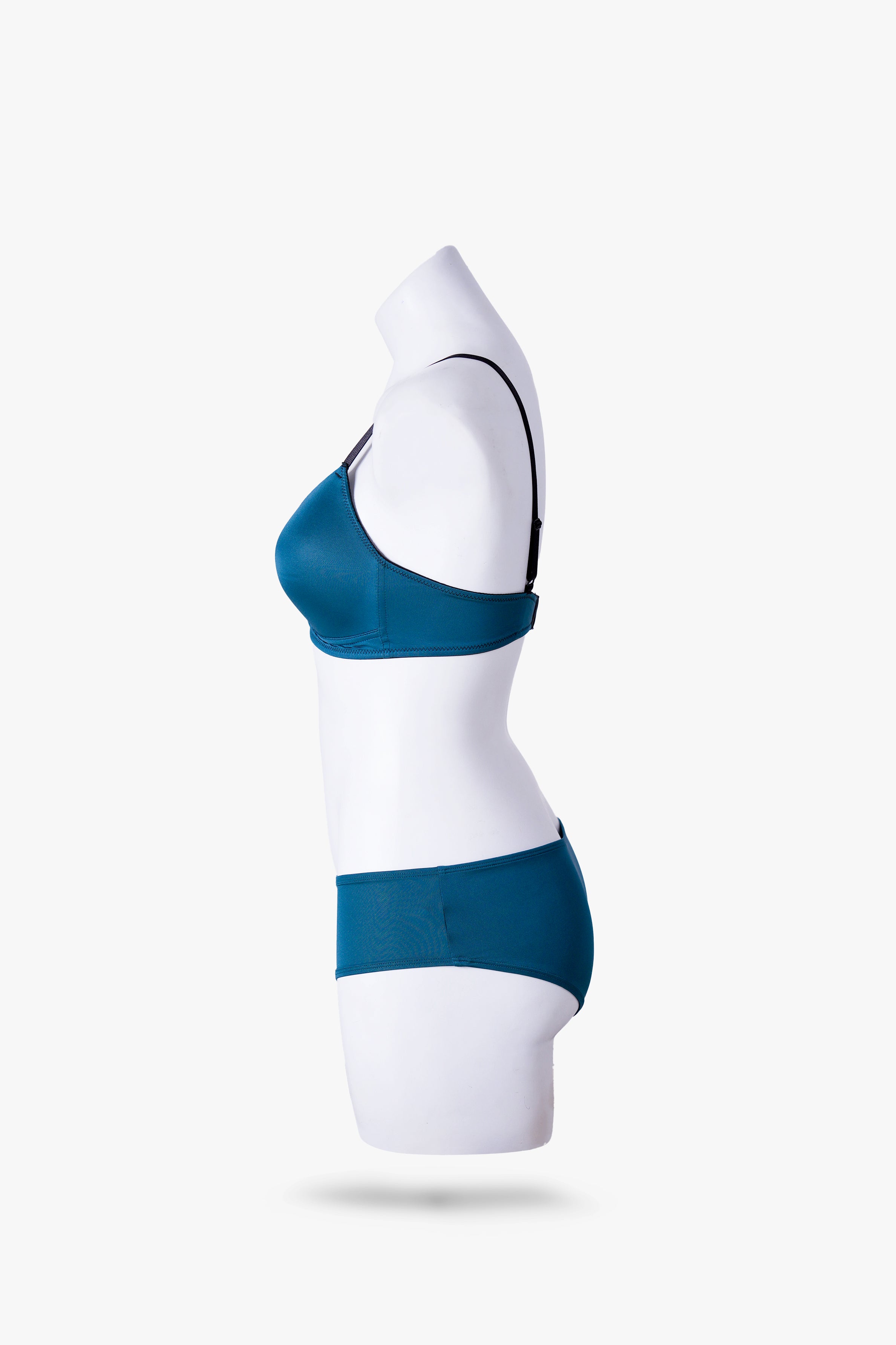 Envogue Teal Padded Plain Bra