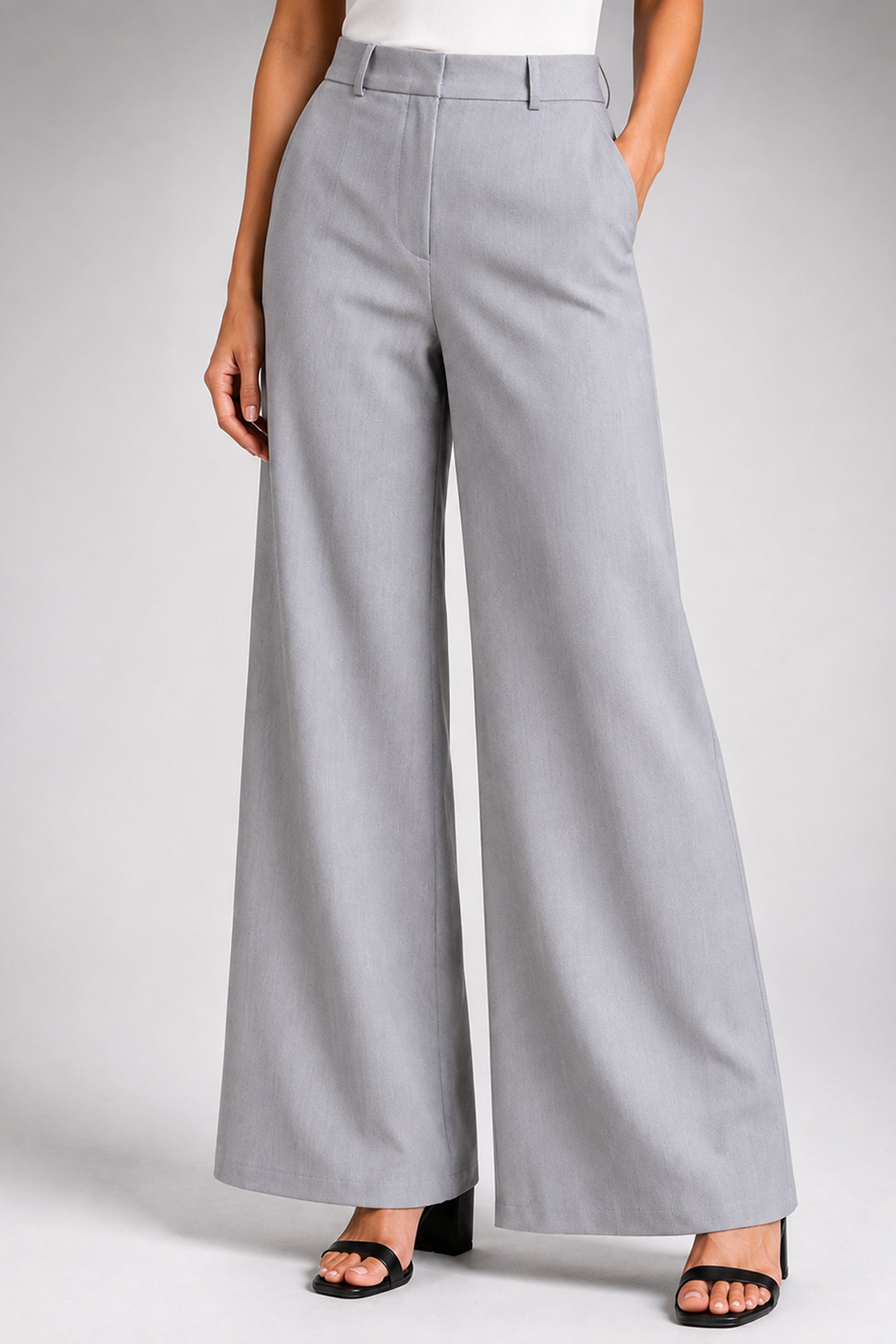 Envogue Forma Wide Leg Pant - Ash