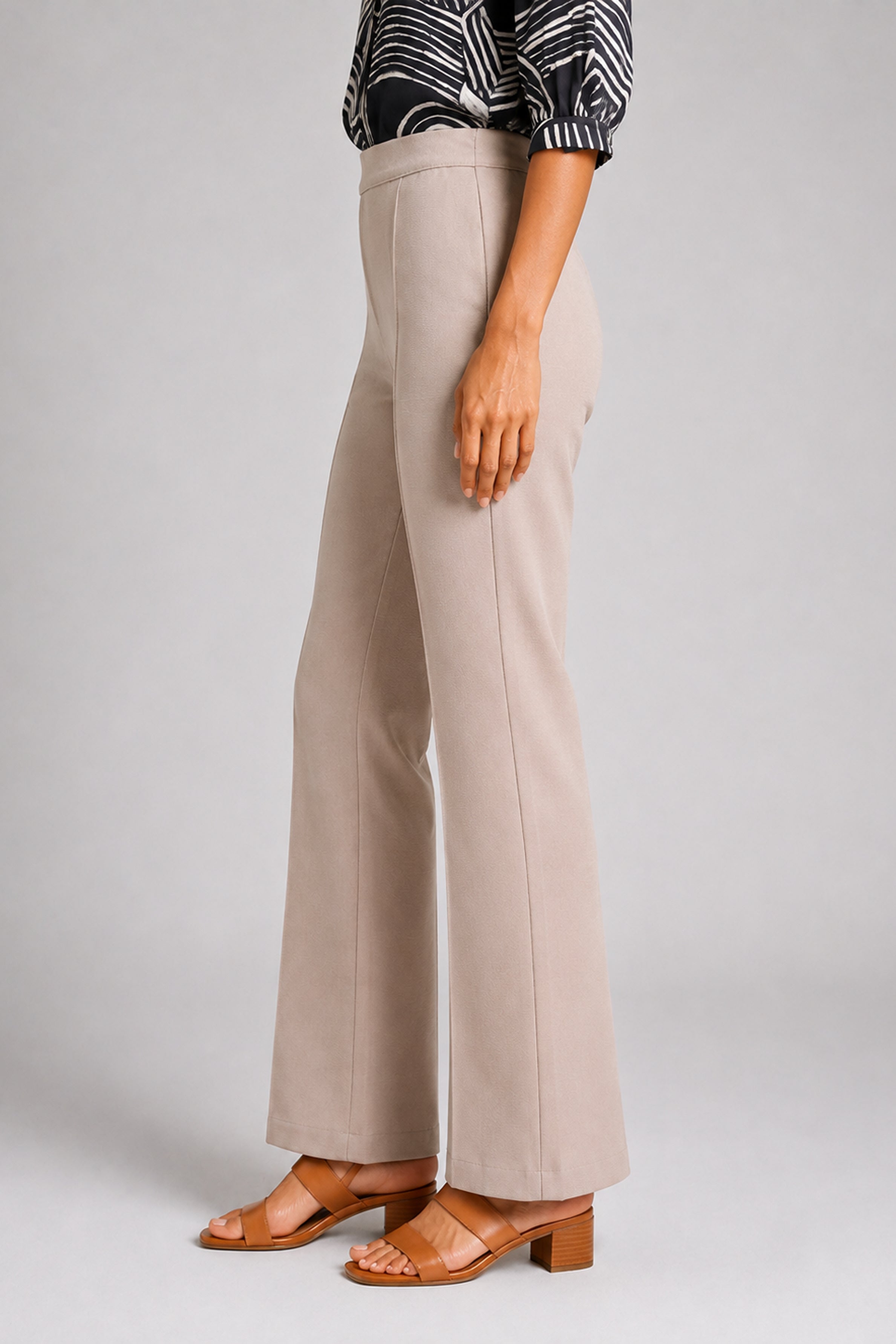 Envogue Forma Wide Leg Pant - Beige