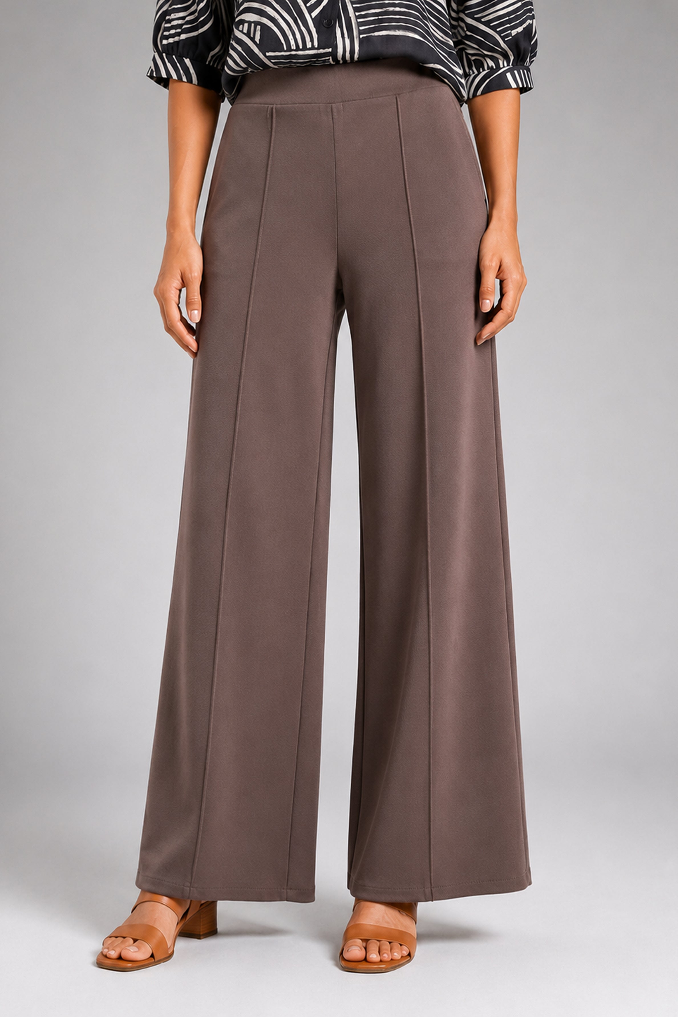 Envogue Forma Wide Leg Pant - Gray