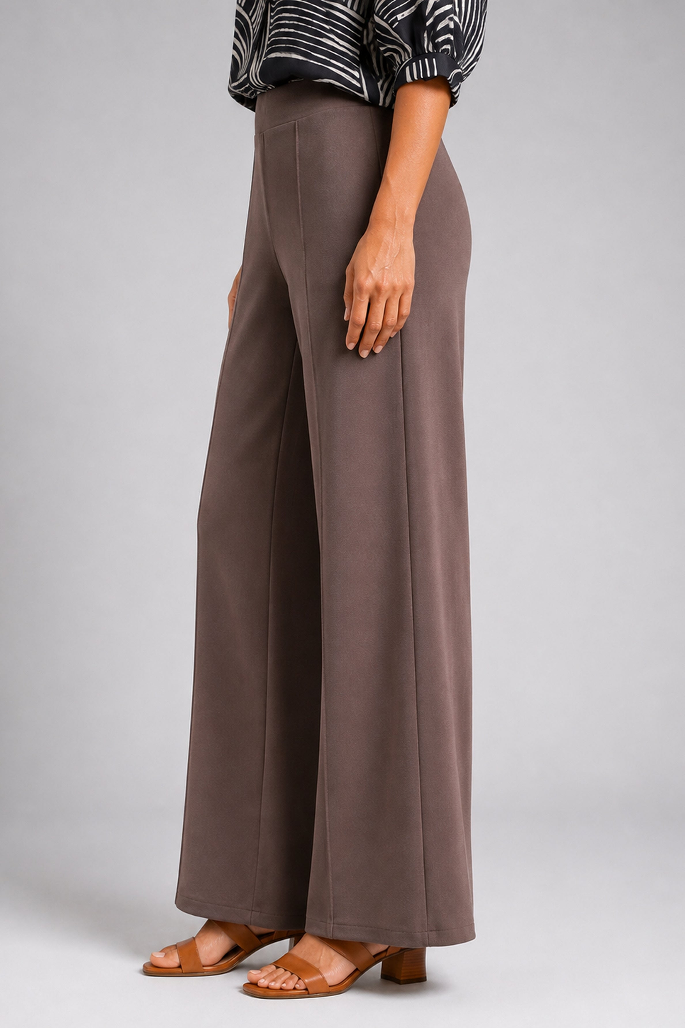 Envogue Forma Wide Leg Pant - Gray