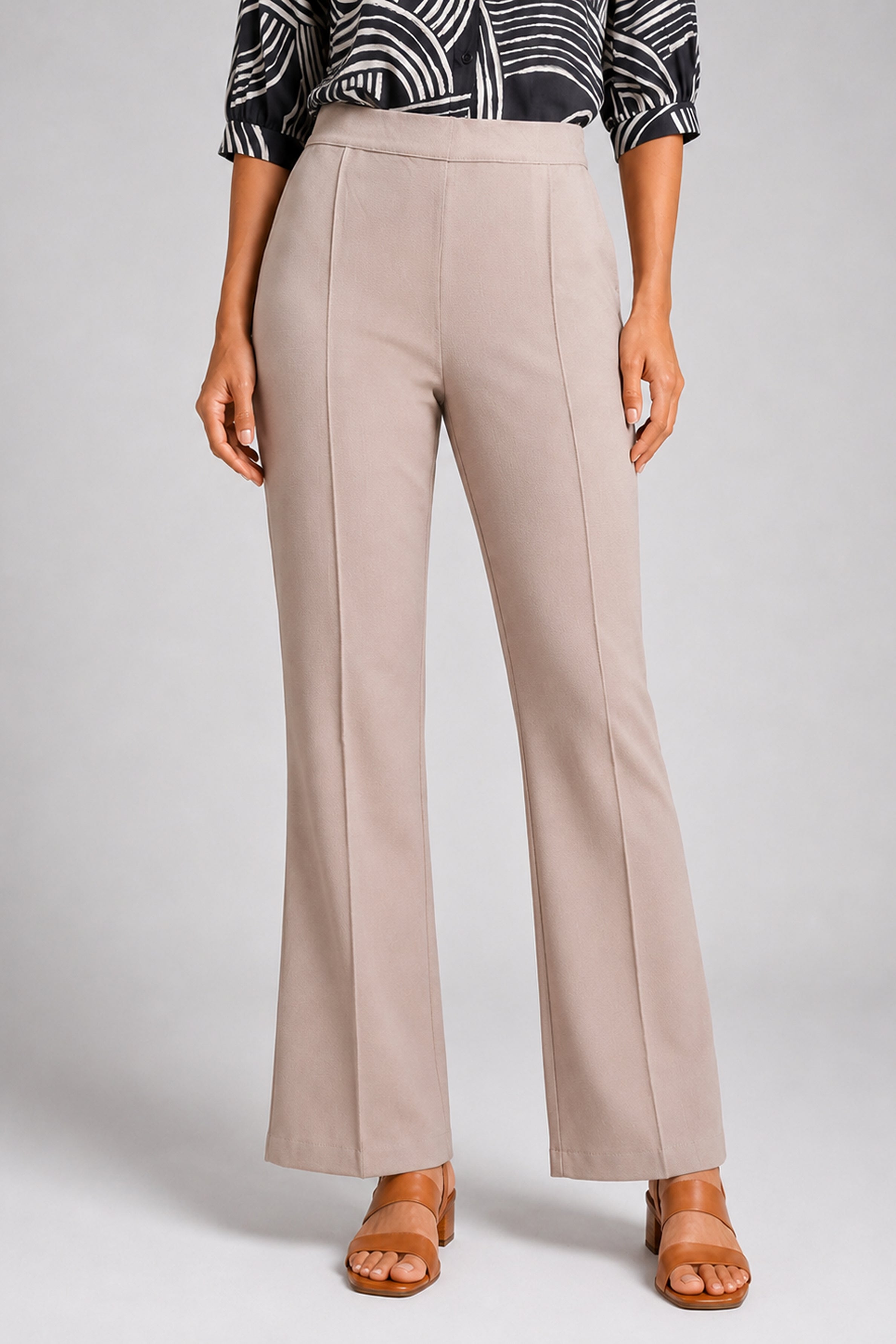 Envogue Forma Wide Leg Pant - Beige