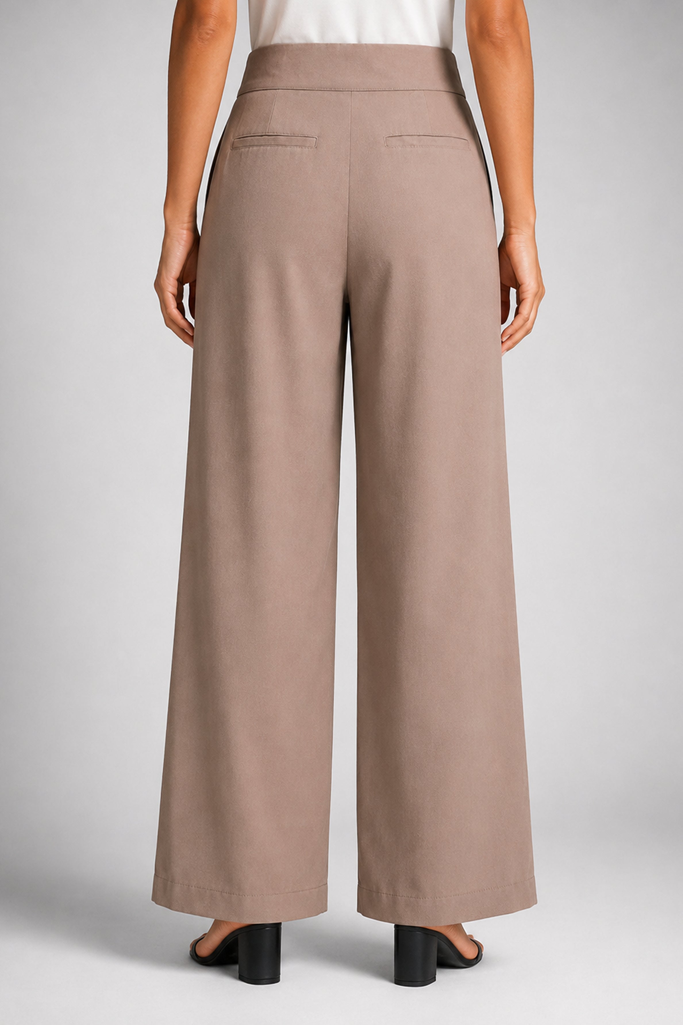 Envogue Forma Wide Leg Pant - Beige
