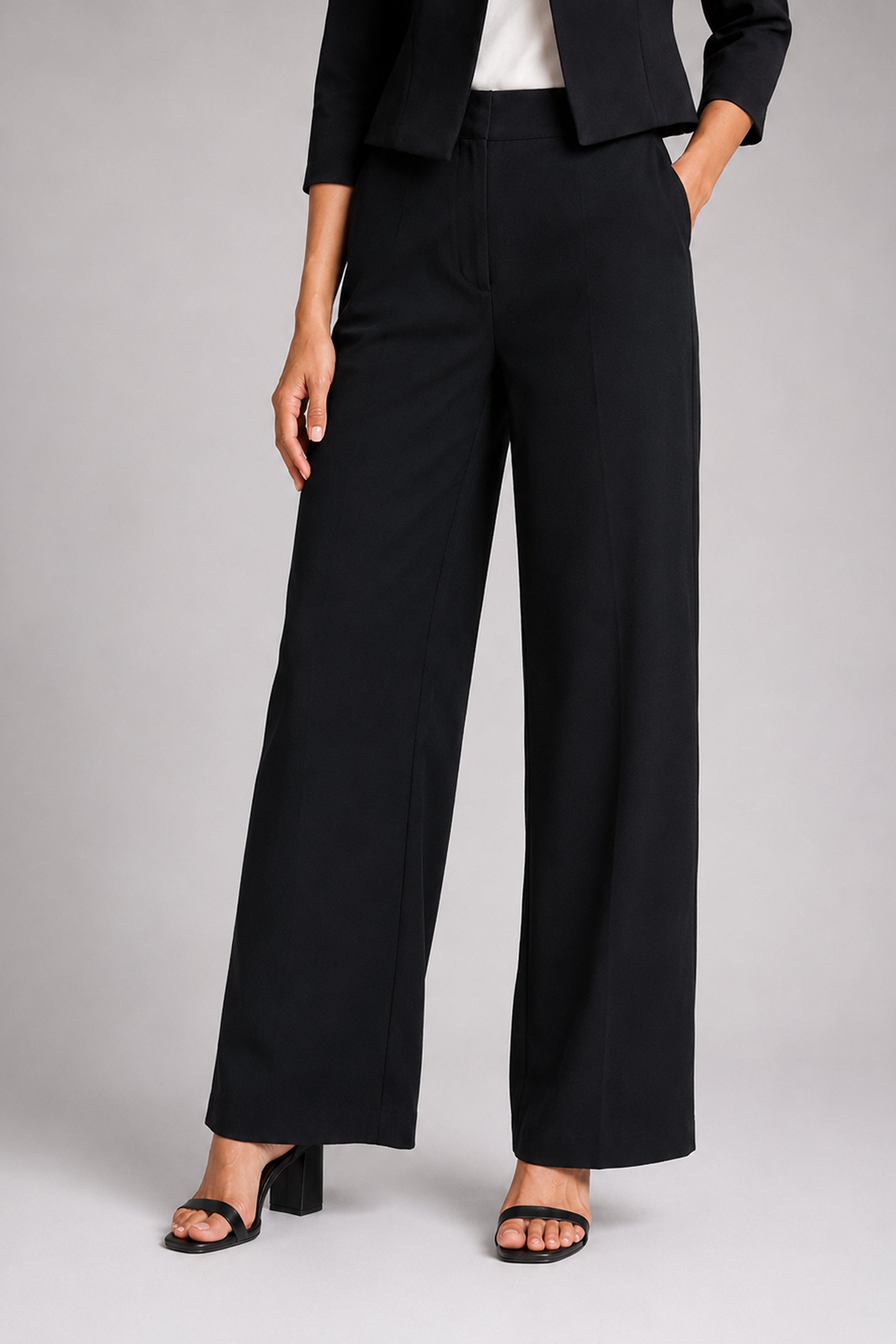 Envogue Forma Wide Leg Pant - Black