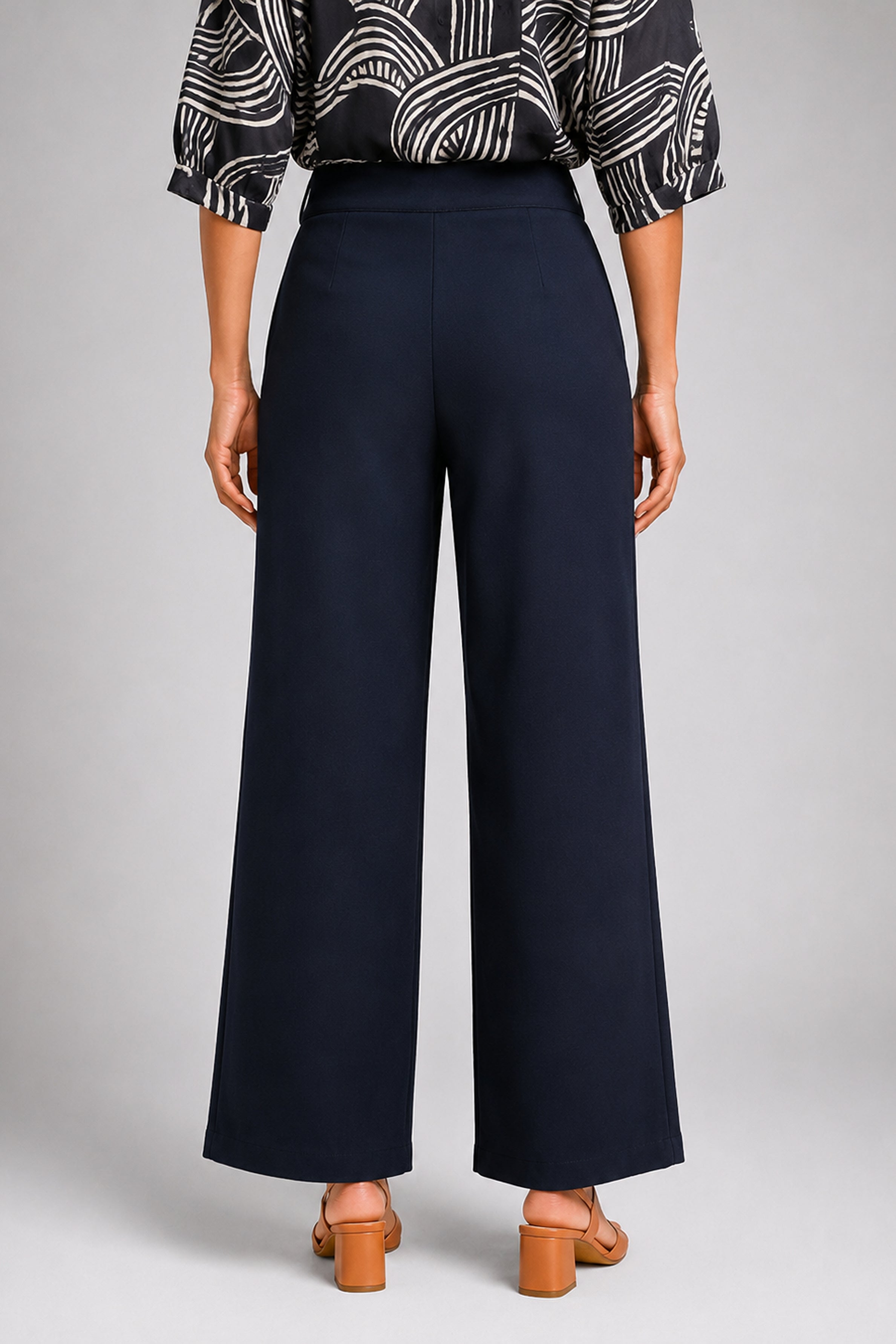 Envogue Forma Wide Leg Pant - Navy