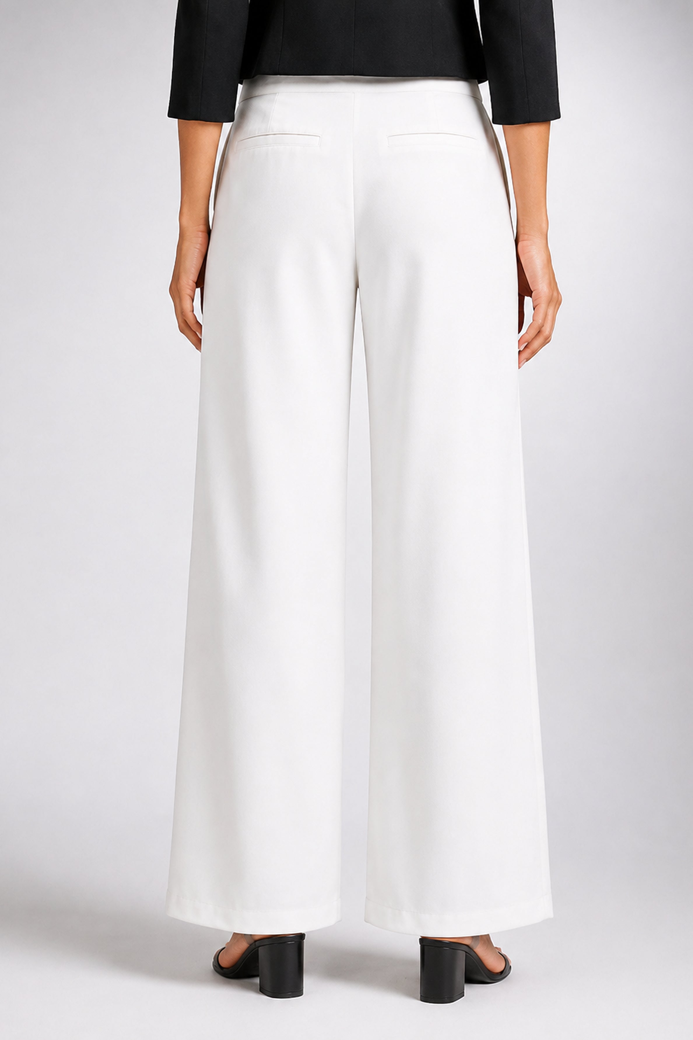 Envogue Forma Wide Leg Pant - White