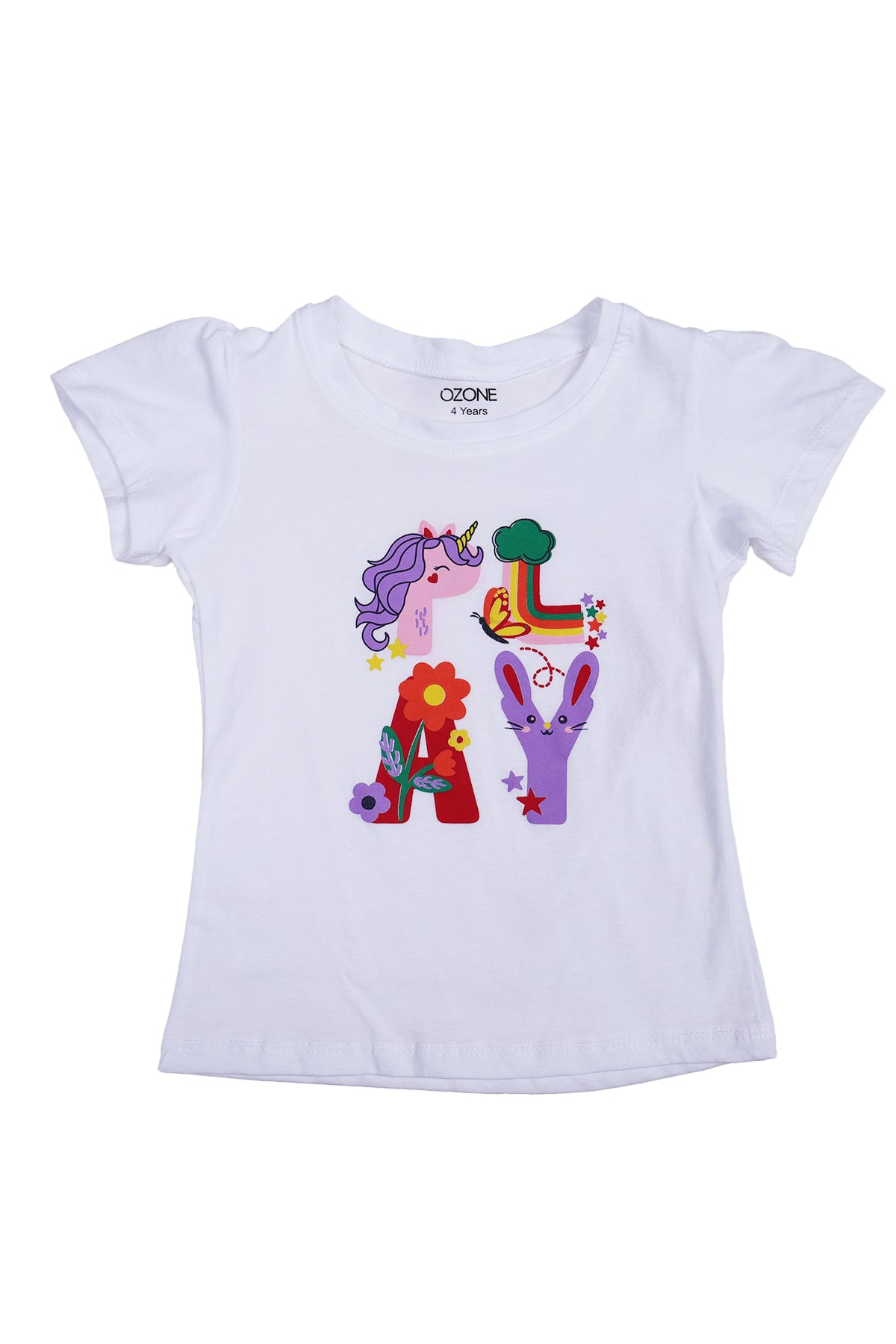 Ozone Kids Girls Casual T-Shirt