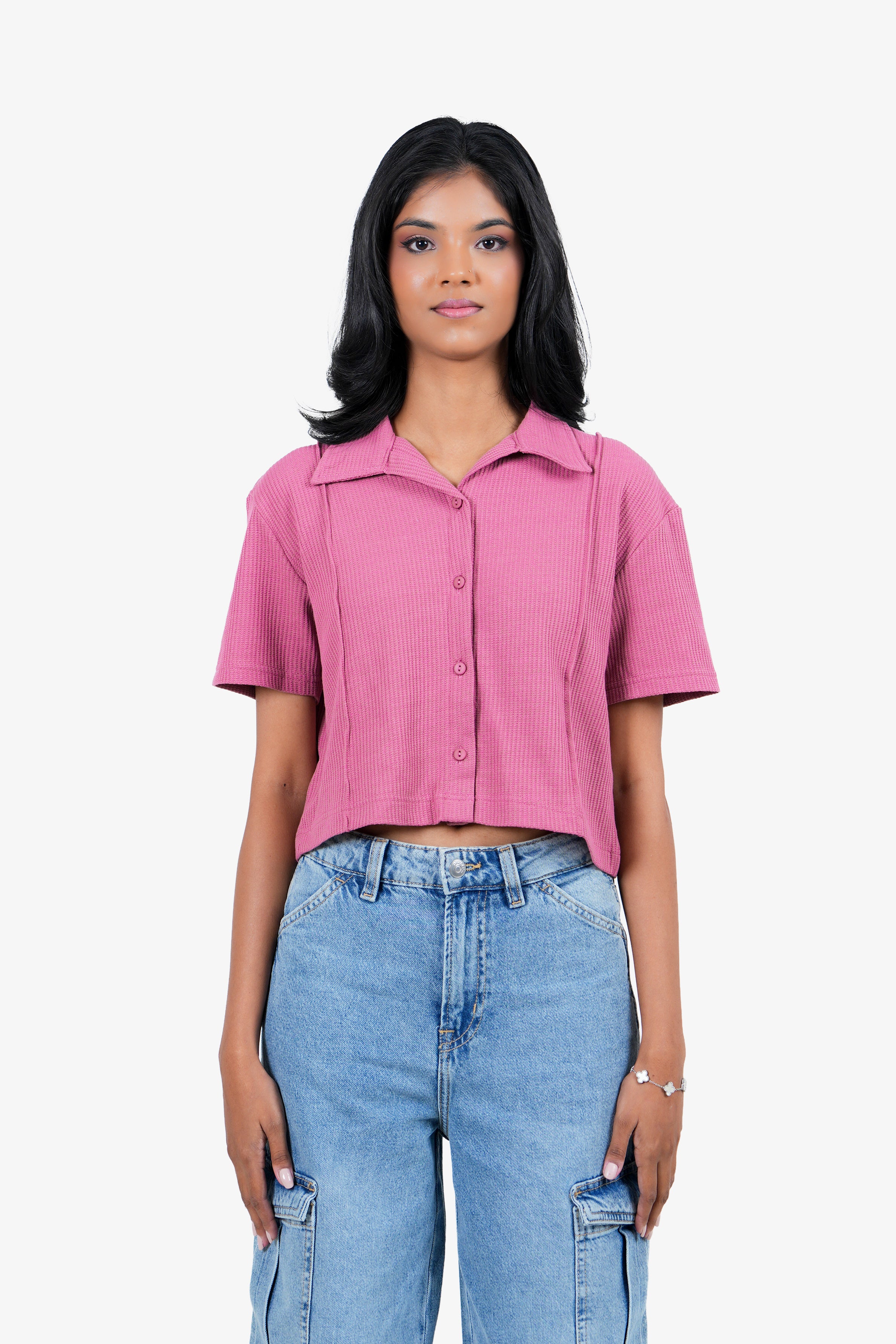 Modano Women's Crop Shirt - Casual Wear