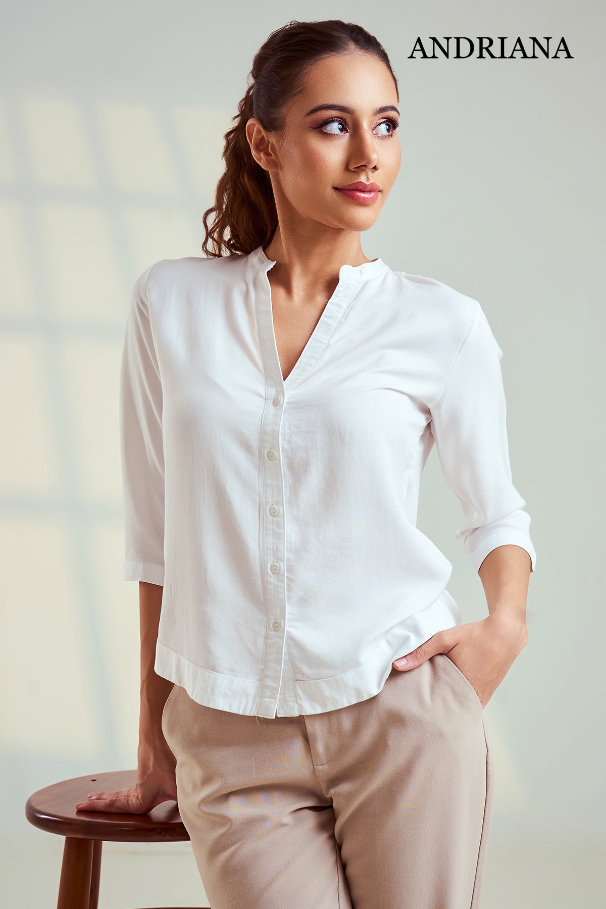Andriana Women's Office Blouse
