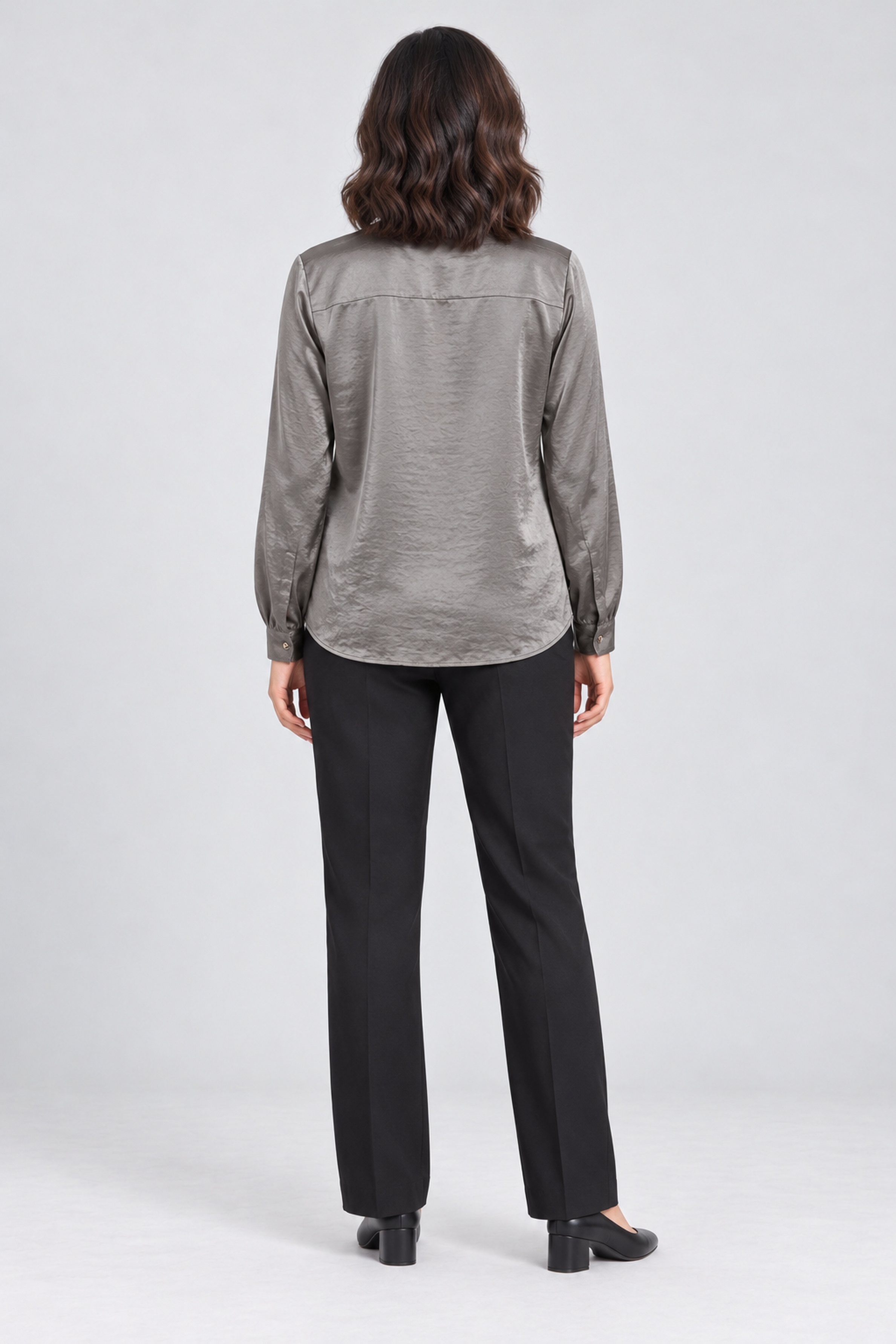 FOREVER 21 Women's Formal Regular Blouse - Gray