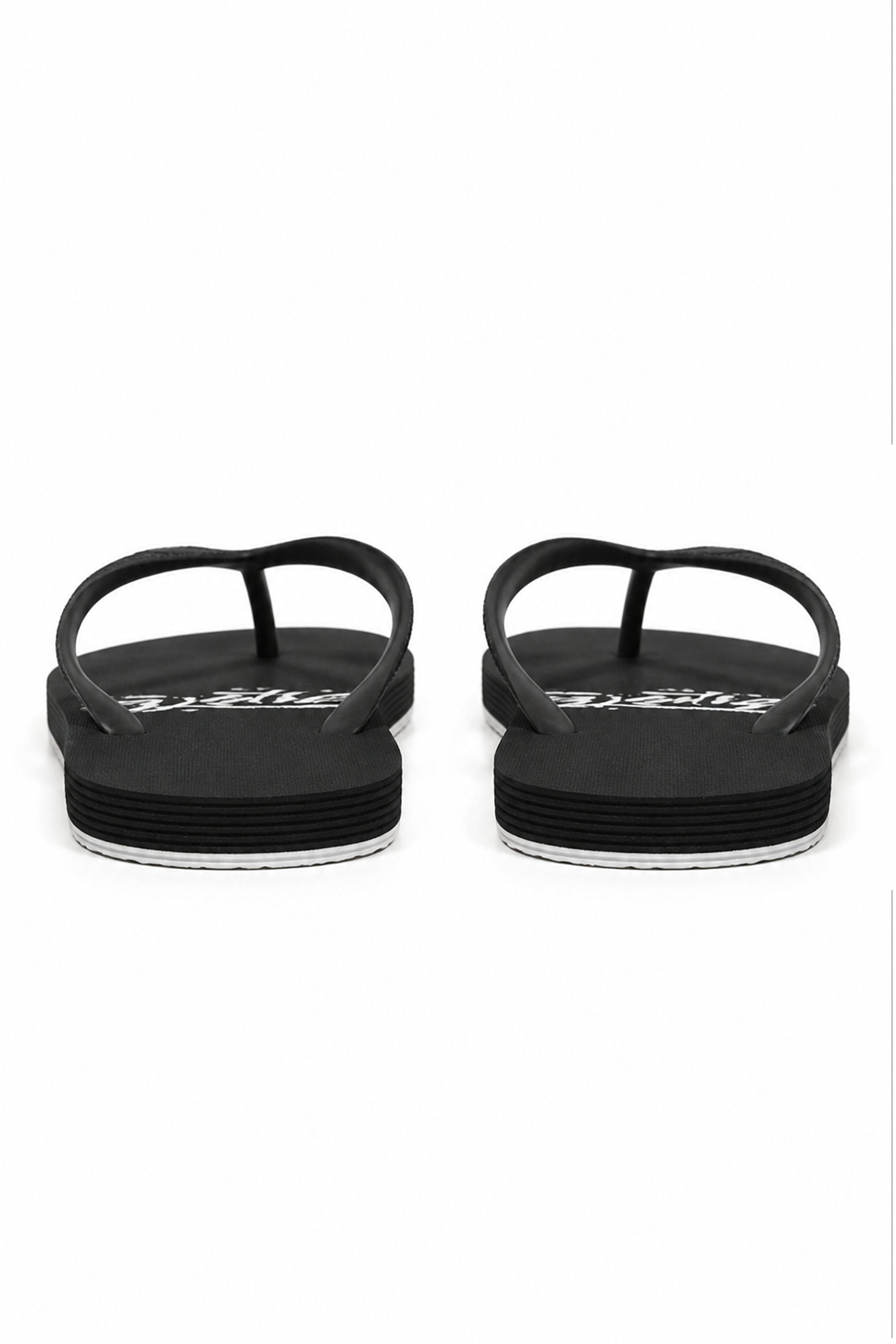 HUSTLE Men's Black Flip Flops