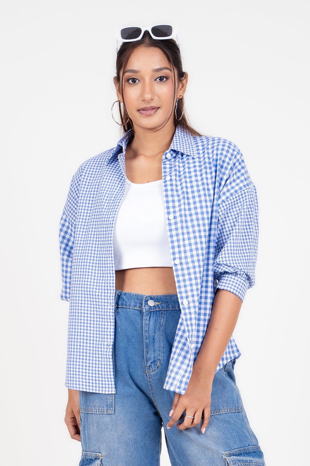 Envogue Women's Chic Casual Check Shirt