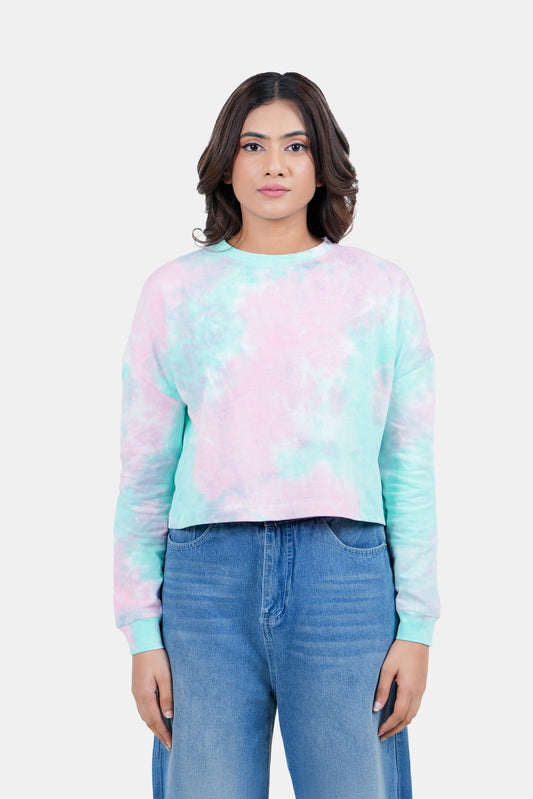 Modano Women's Tie-Dye Long Sleeve T-Shirt- Casual Wear