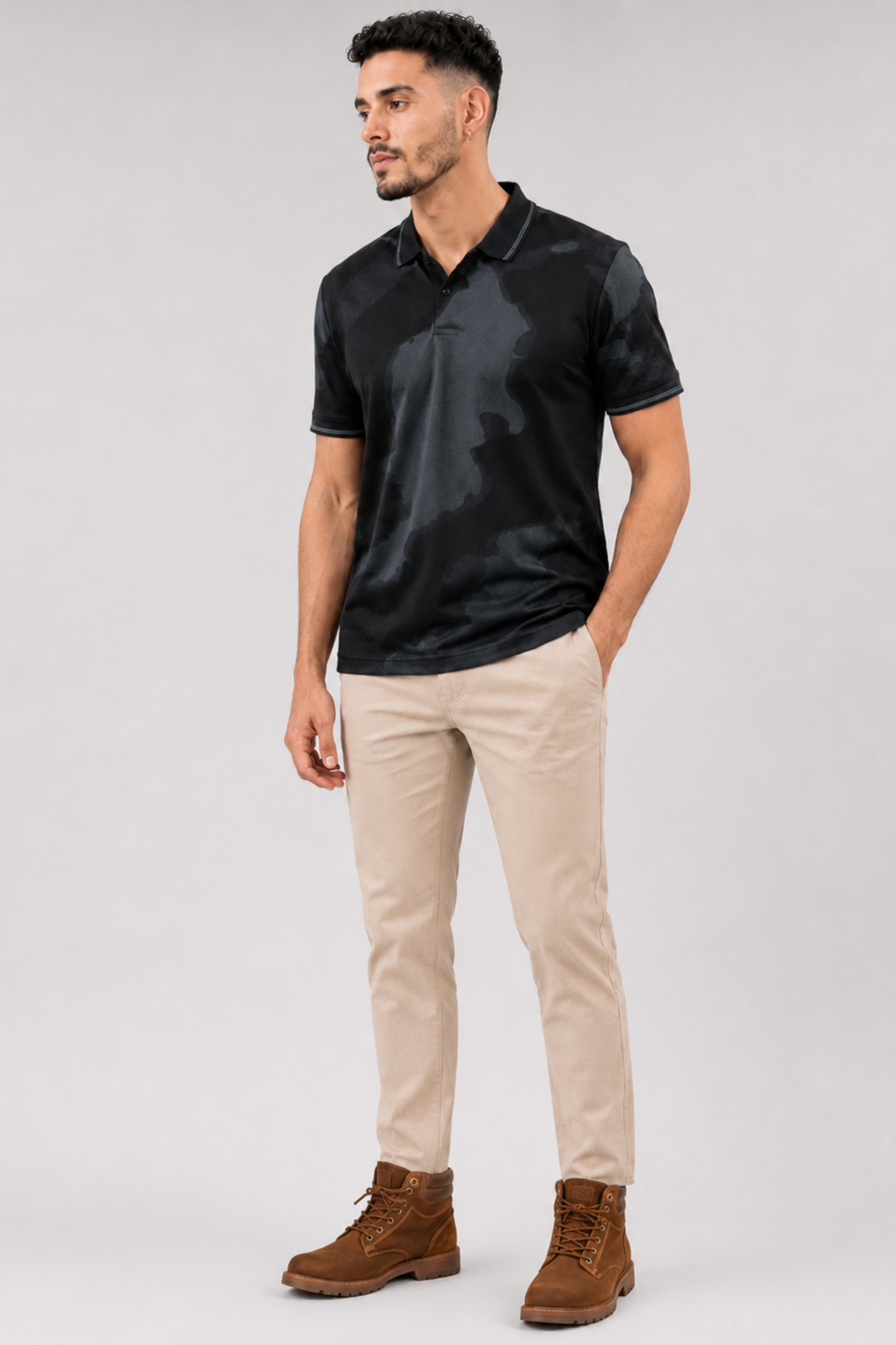 King Street Men’s POLO Tees - Black