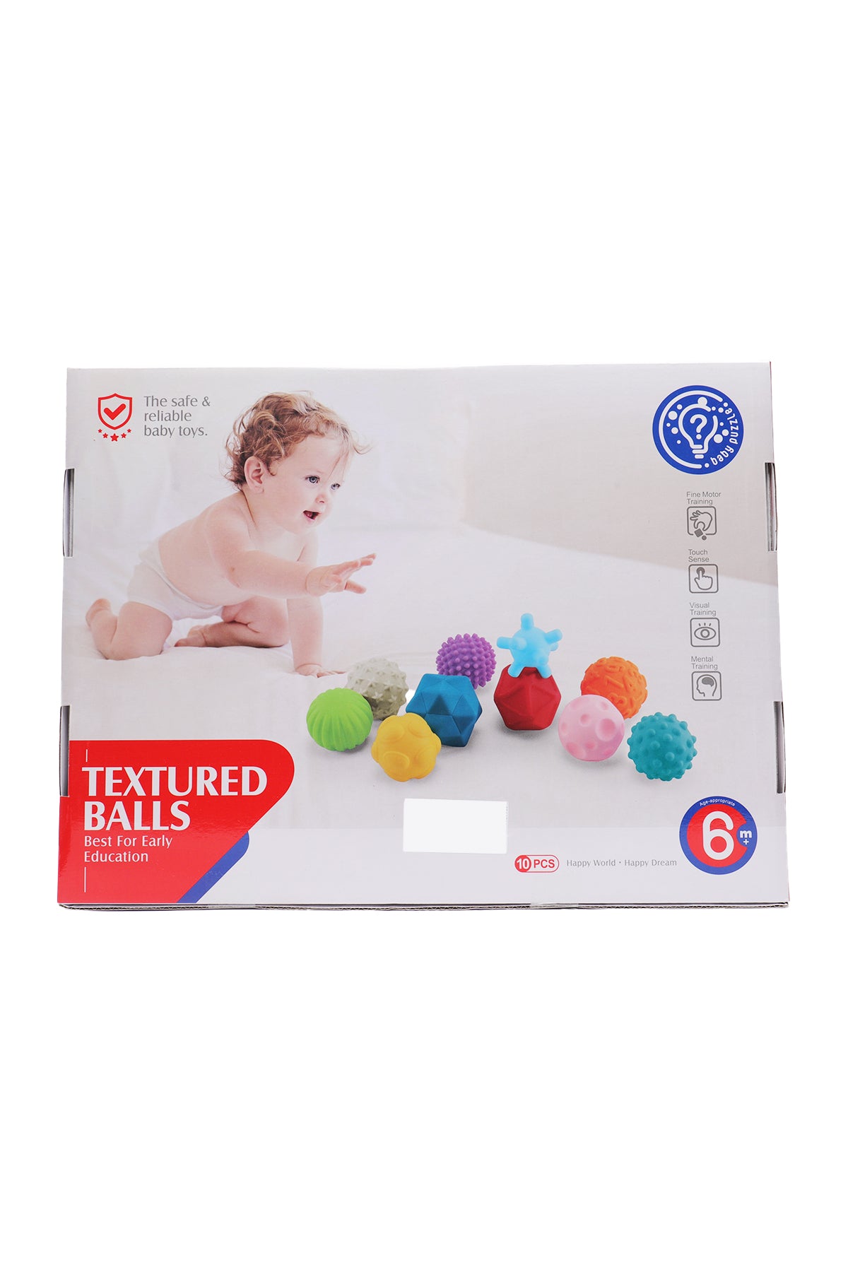 Huanger Baby Textured Soft Balls (10Pcs)