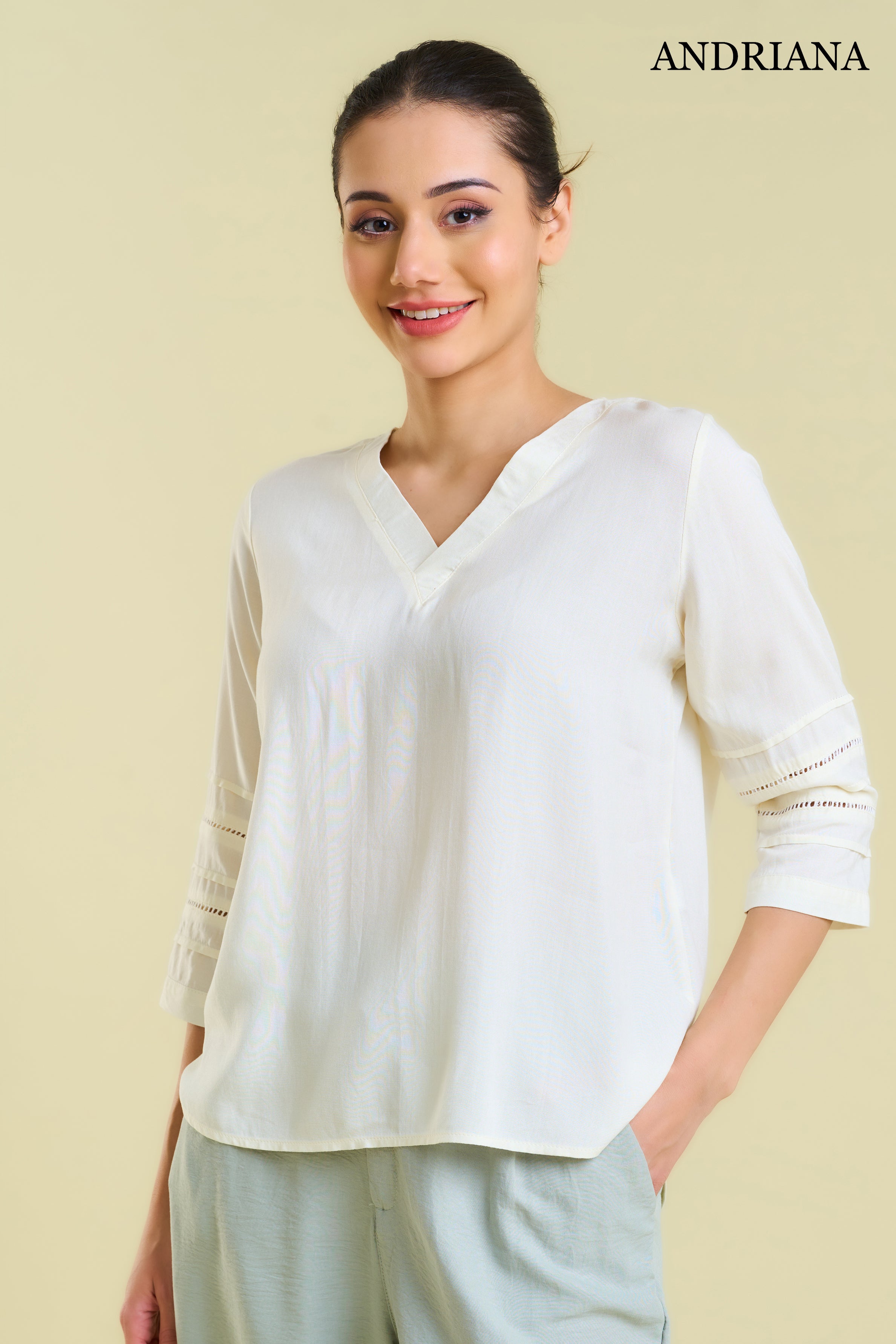 ANDRIANA Women's Formal Blouse