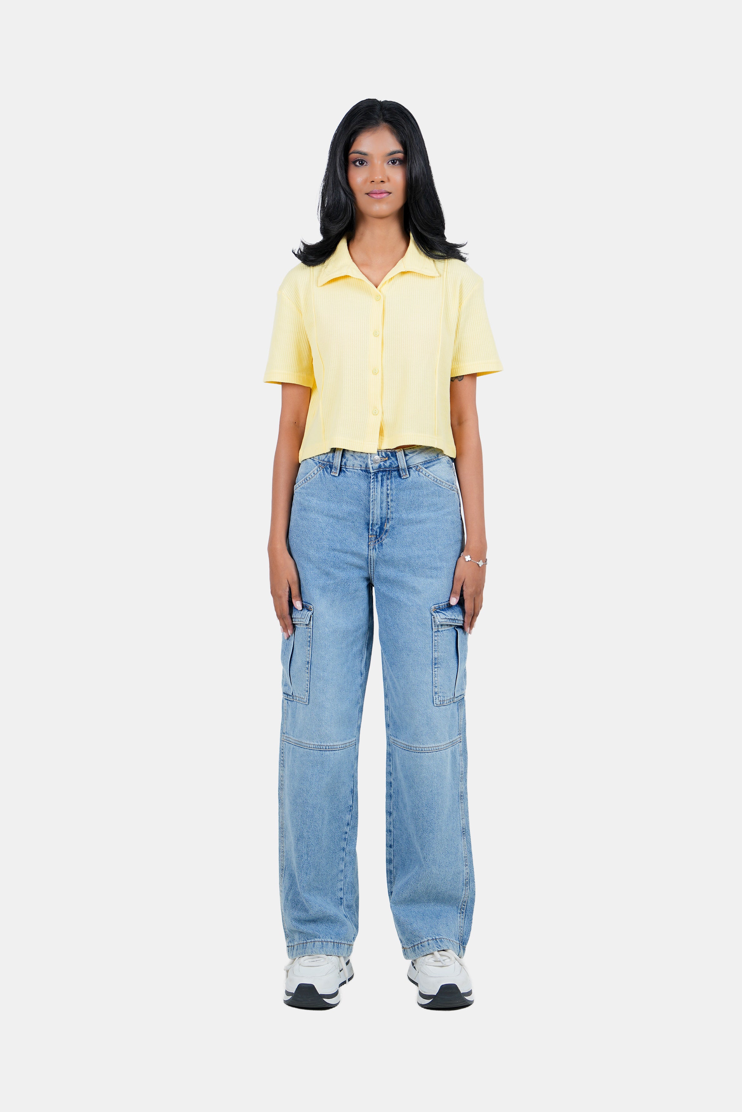 Modano Women's Crop Shirt - Casual Wear