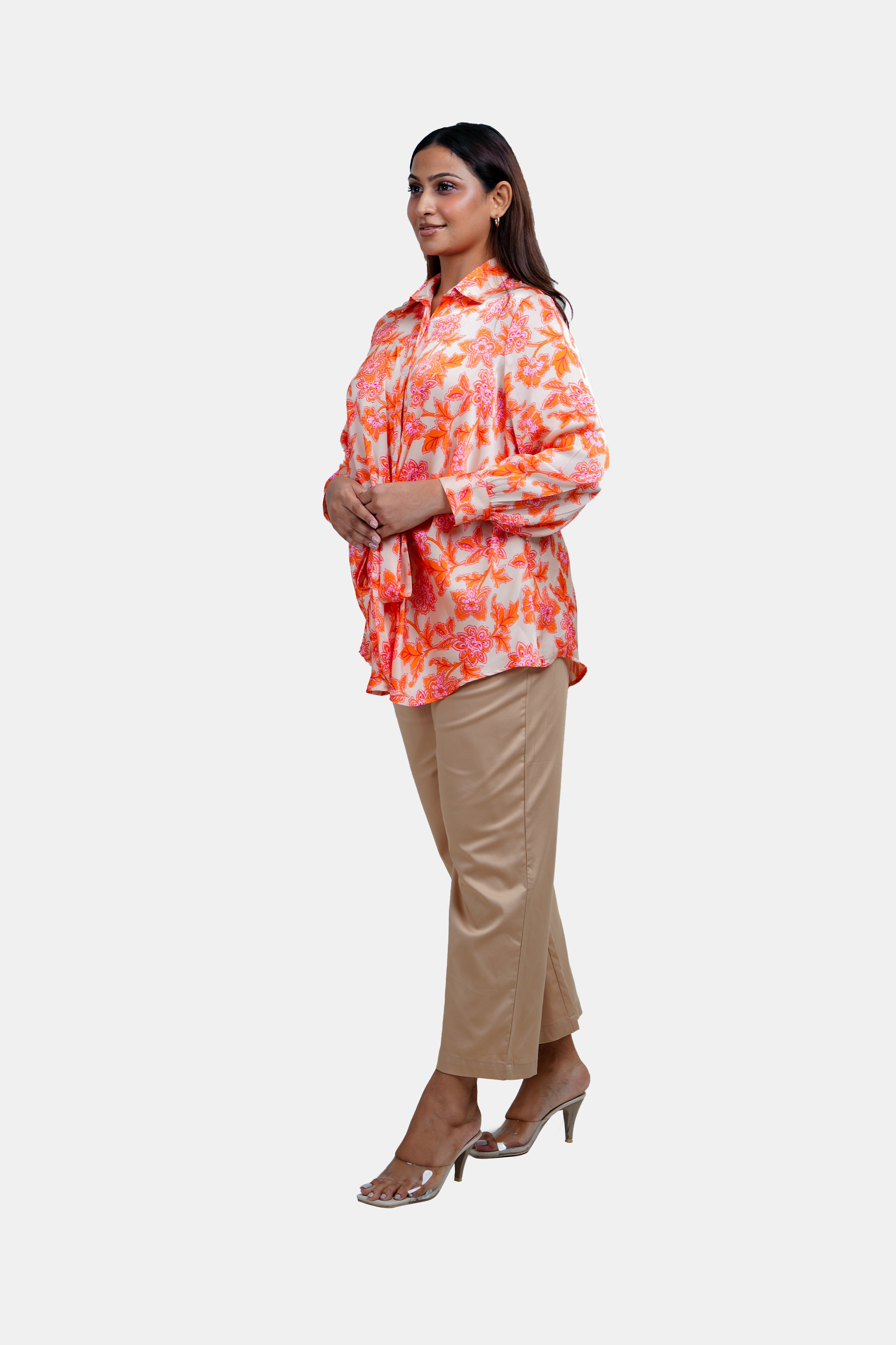 HADA Women's Printed Party Top