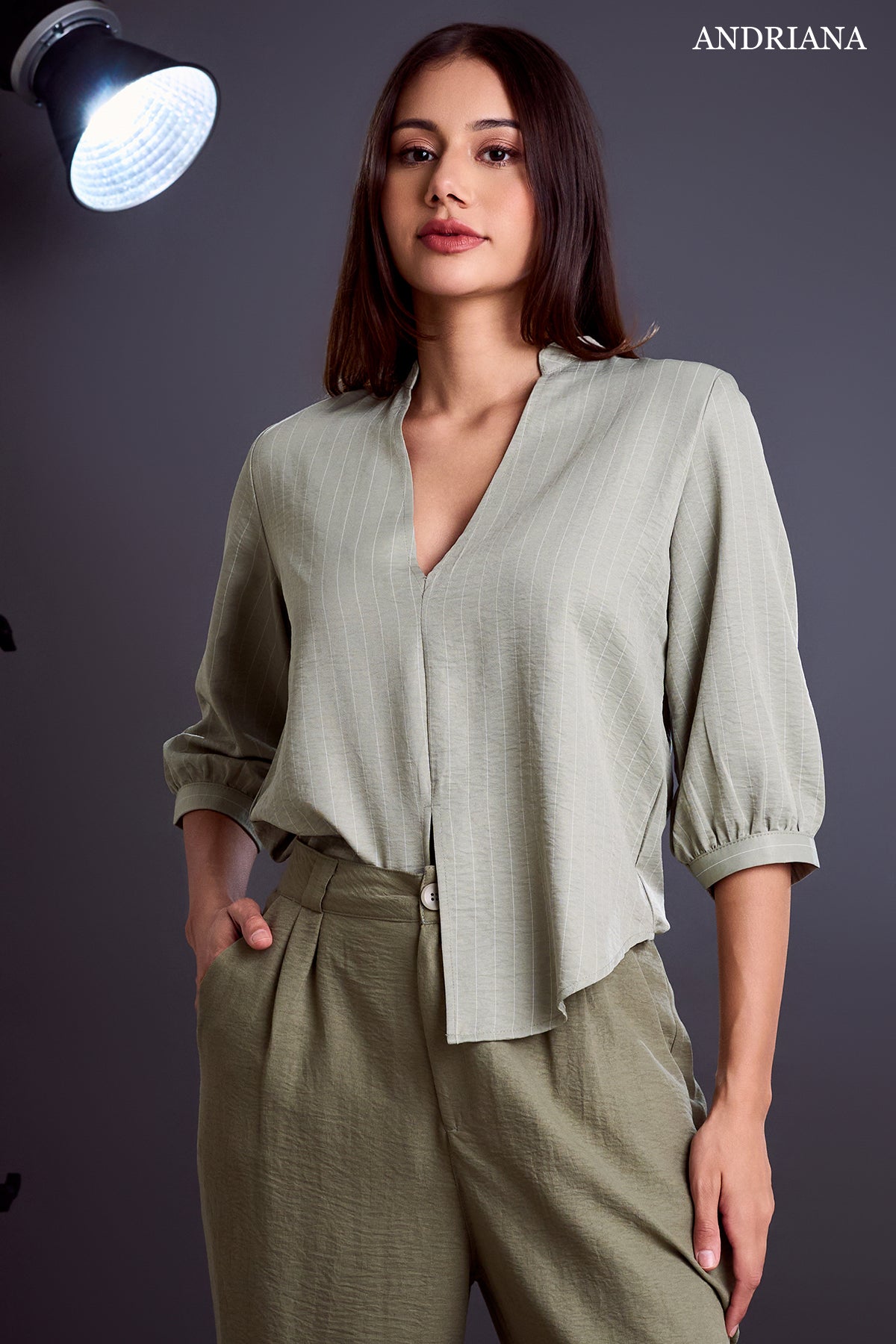 ANDRIANA Women's Formal Blouse