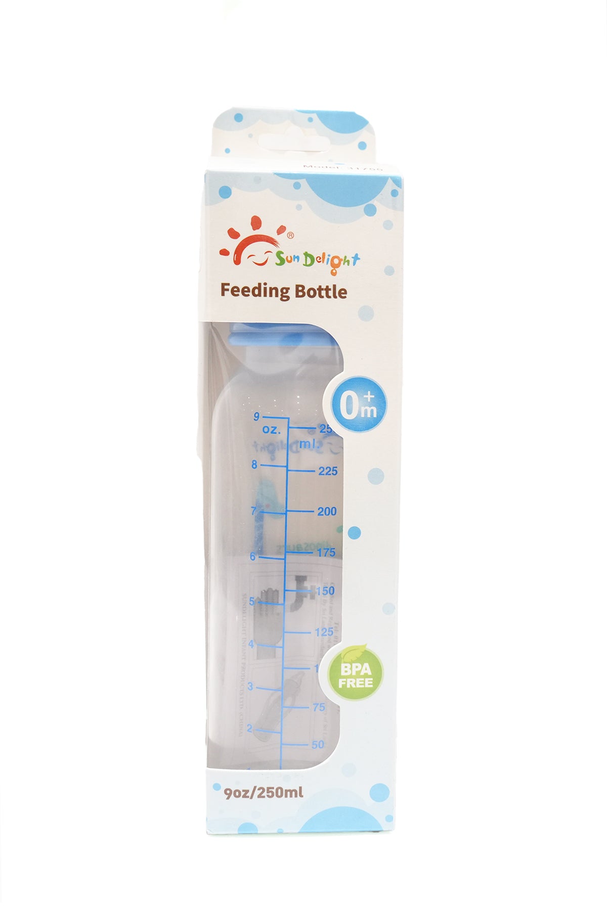 Sun Delight Glass Feeding Bottle, 250ml (9oz)